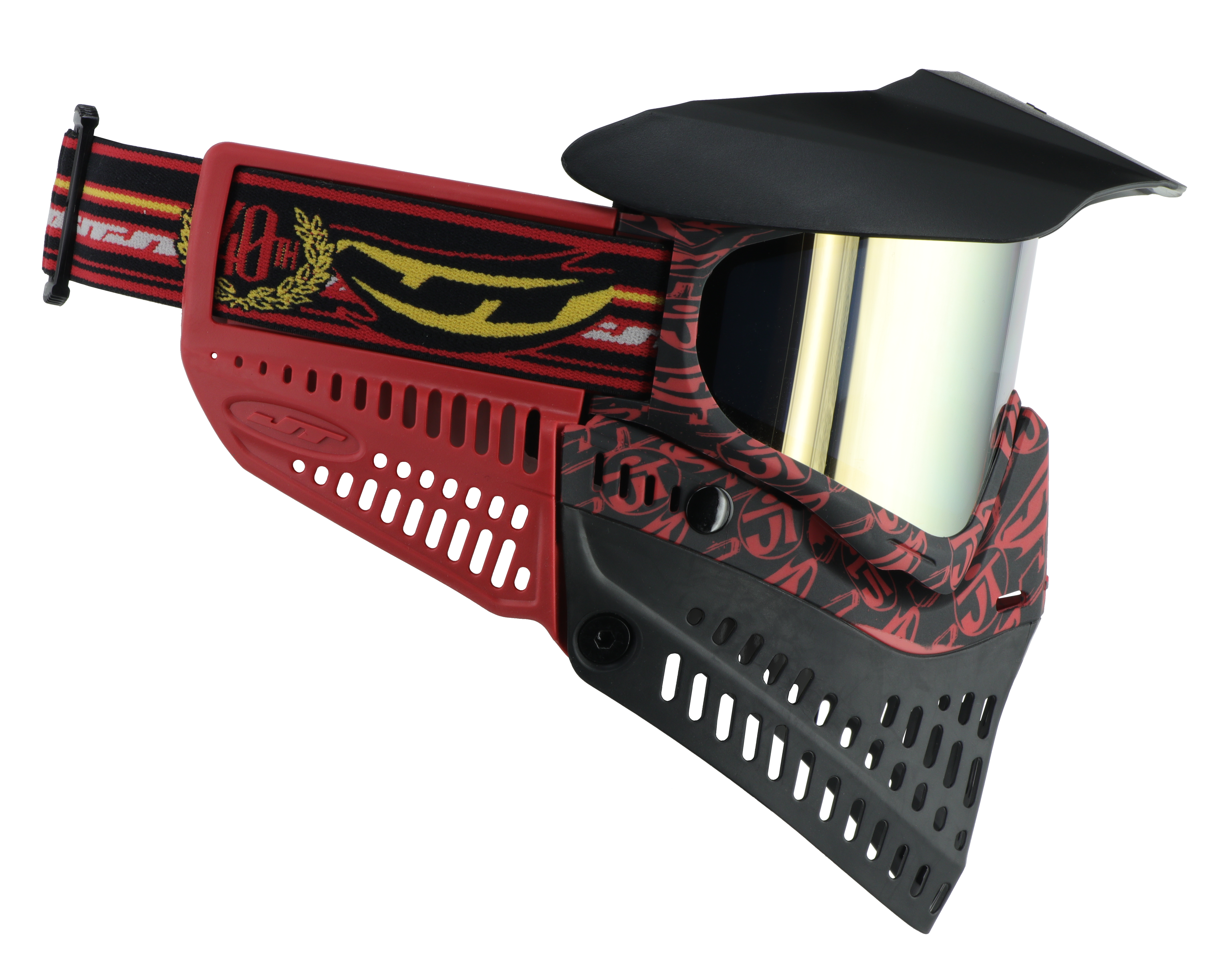 JT Proflex Paintball Mask - LE JT 40th Anniversary w/ Clear & Gold Lenses