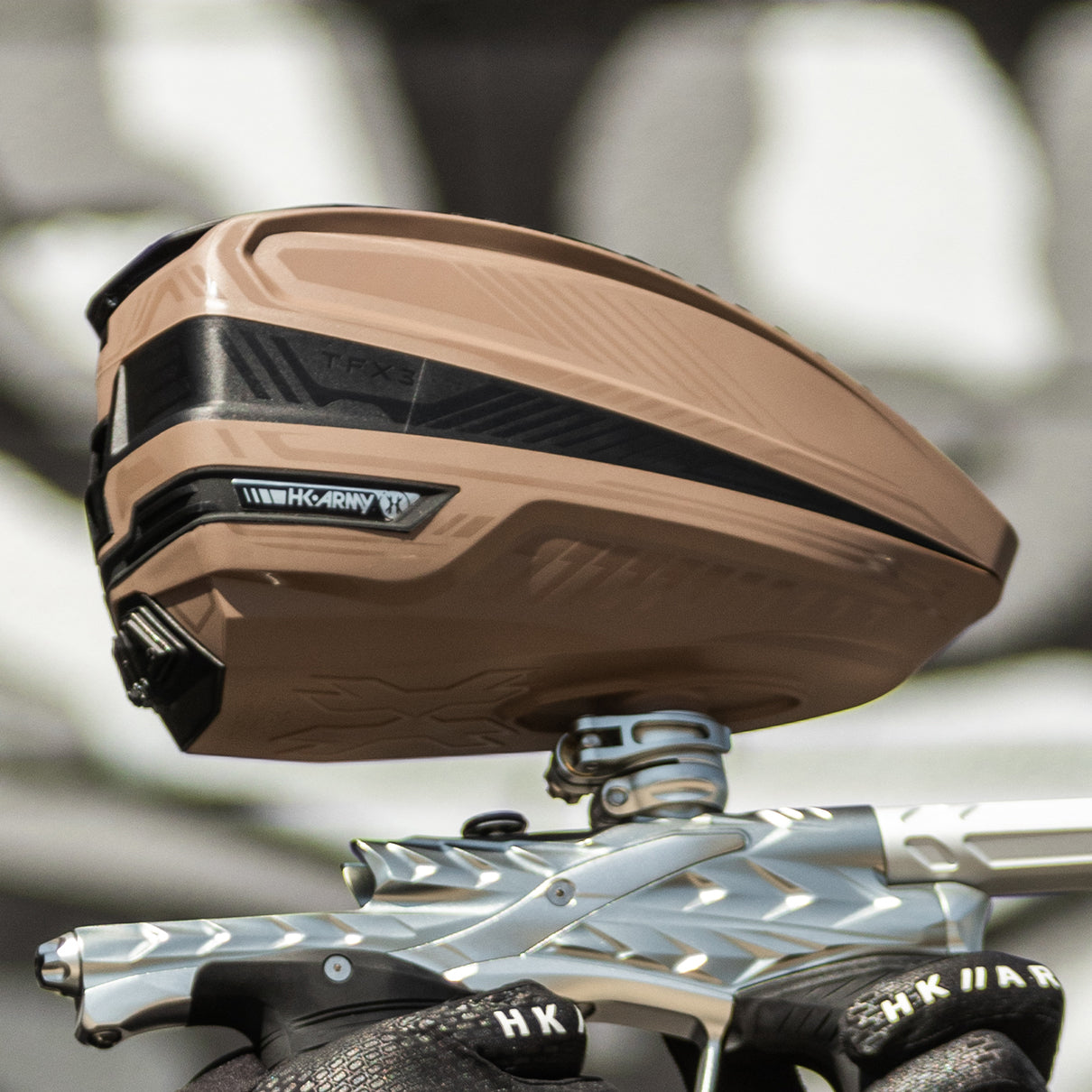 HK Army TFX 3 Paintball Loader - Tan/Black