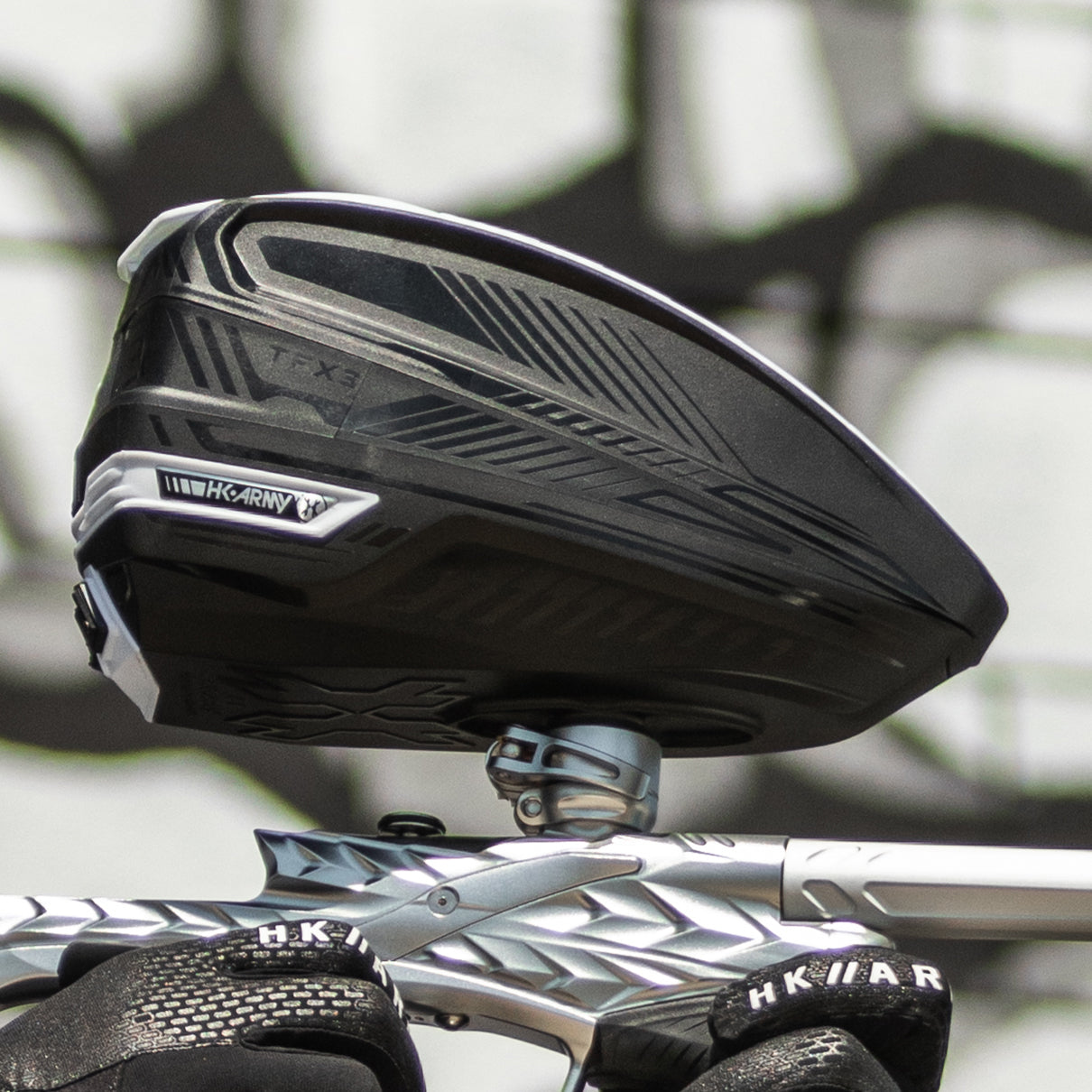 HK Army TFX 3 Paintball Loader - Black/White