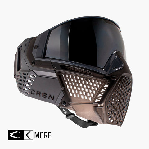 Carbon ZERO Pro Paintball Mask - More Coverage - Graphite
