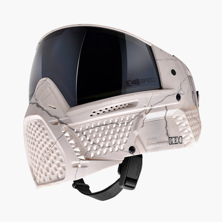 Carbon ZERO GRX Paintball Mask - Less Coverage - LE Fractured Bone