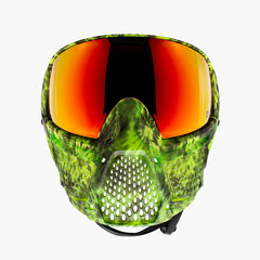 Carbon ZERO GRX Paintball Mask - Less Coverage - LE Tie-Dye Gecko