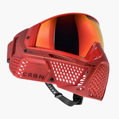 Carbon ZERO Pro Paintball Mask - Cardinal Less Coverage