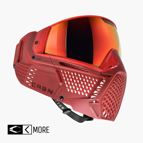 Carbon ZERO Pro Paintball Mask - Cardinal More Coverage