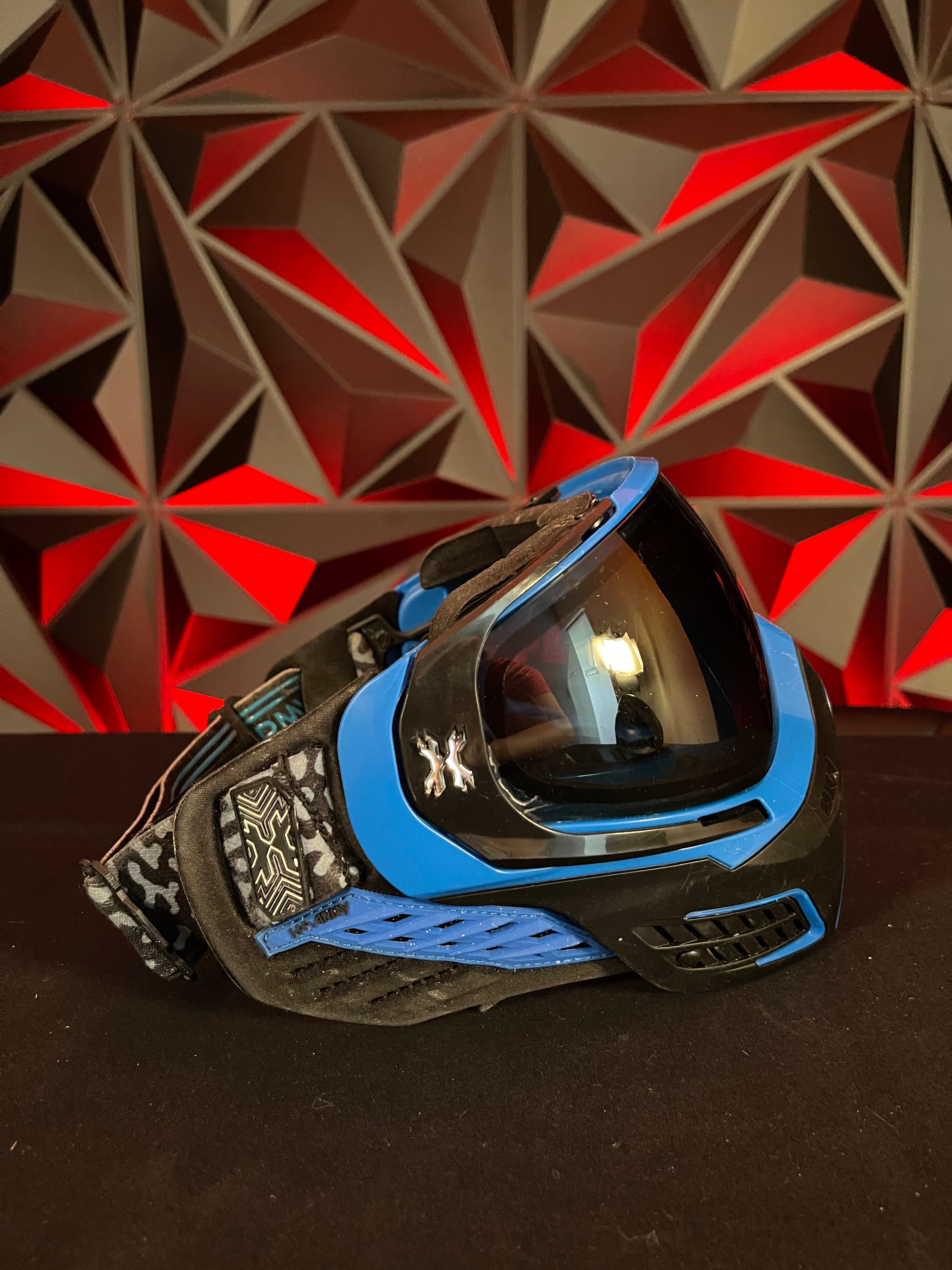 Used HK Army KLR Paintball Mask - Royal (Black/Blue)