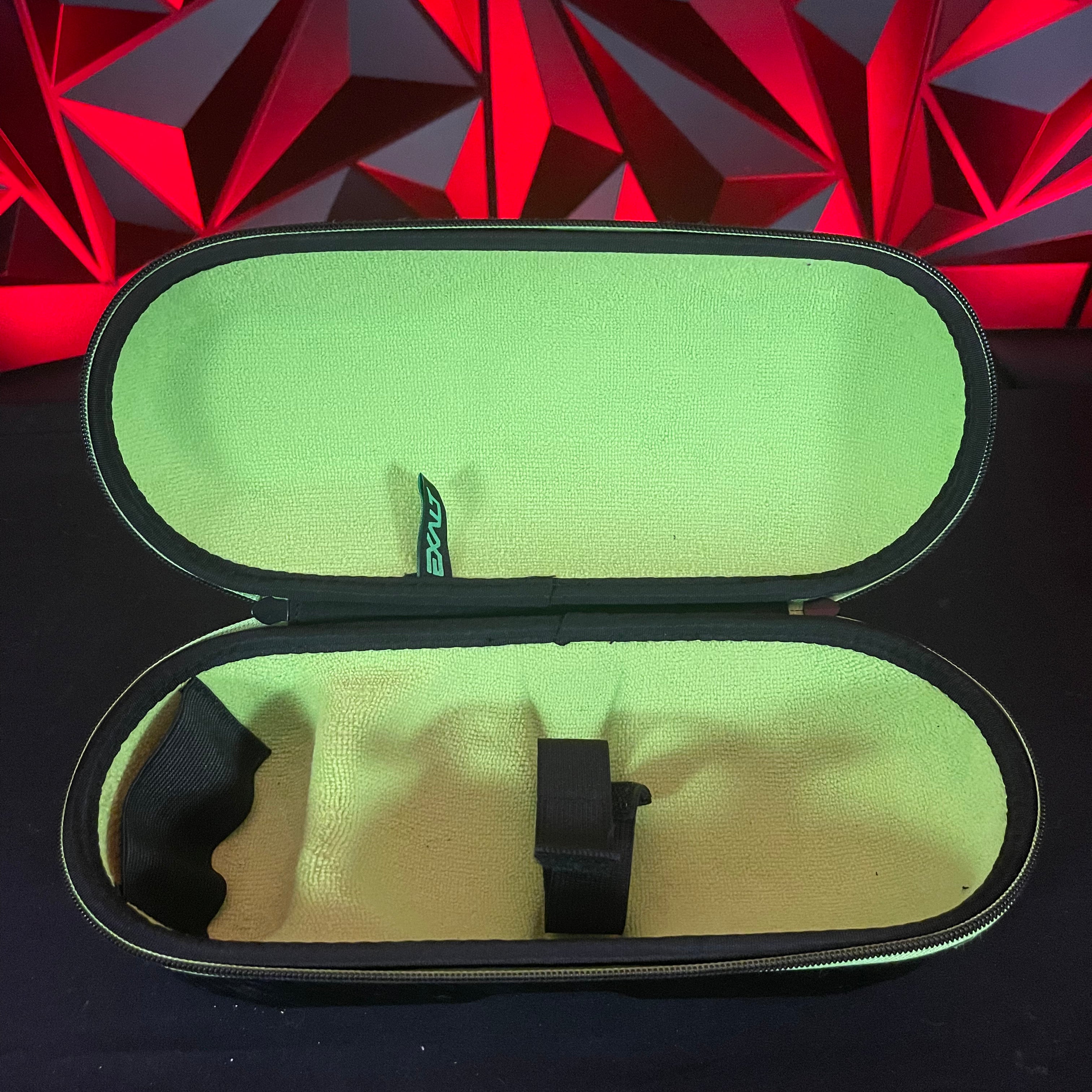 Used Exalt Carbon Paintball Tank Case - Black/Lime