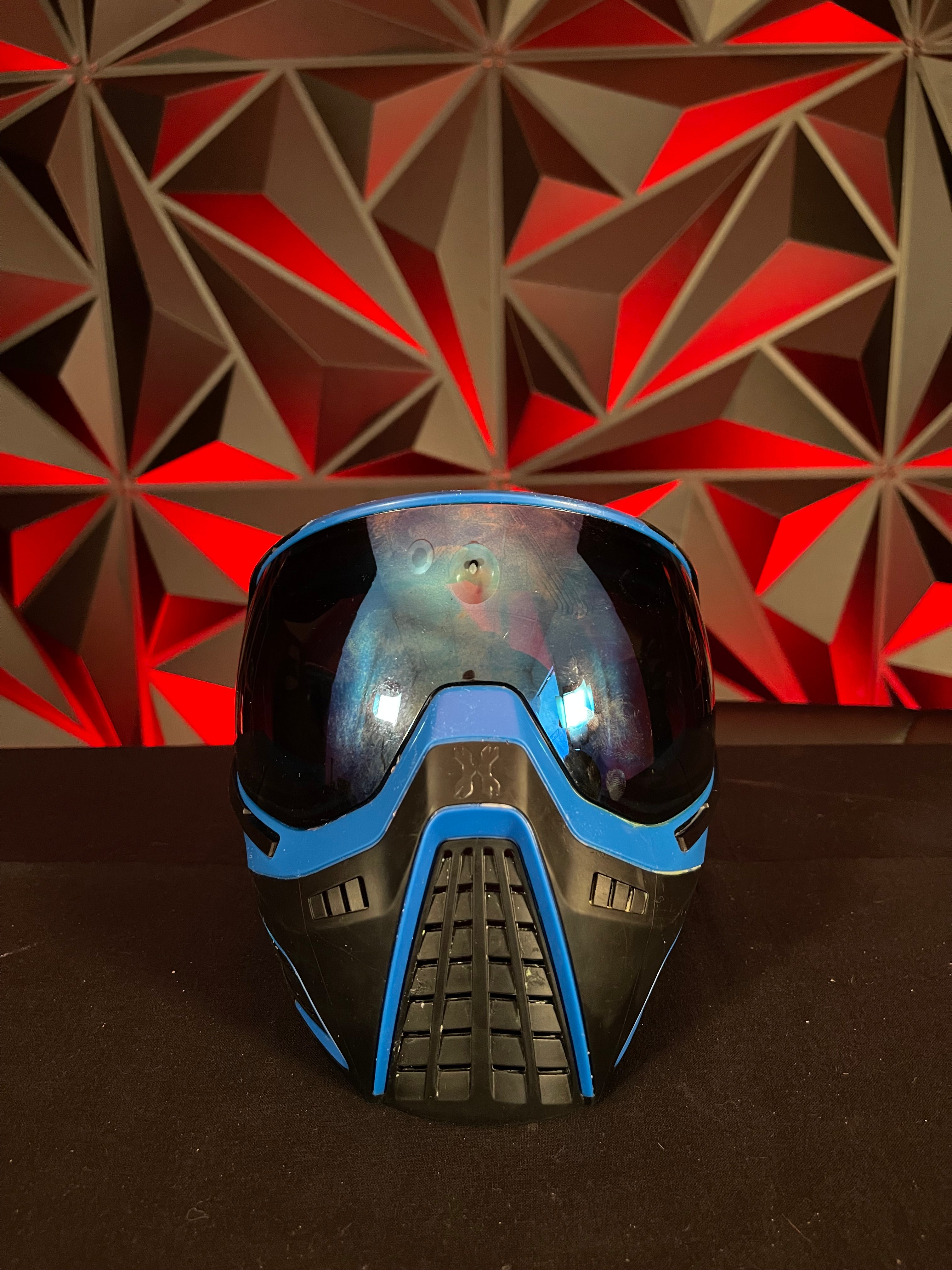 Used HK Army KLR Paintball Mask - Royal (Black/Blue)