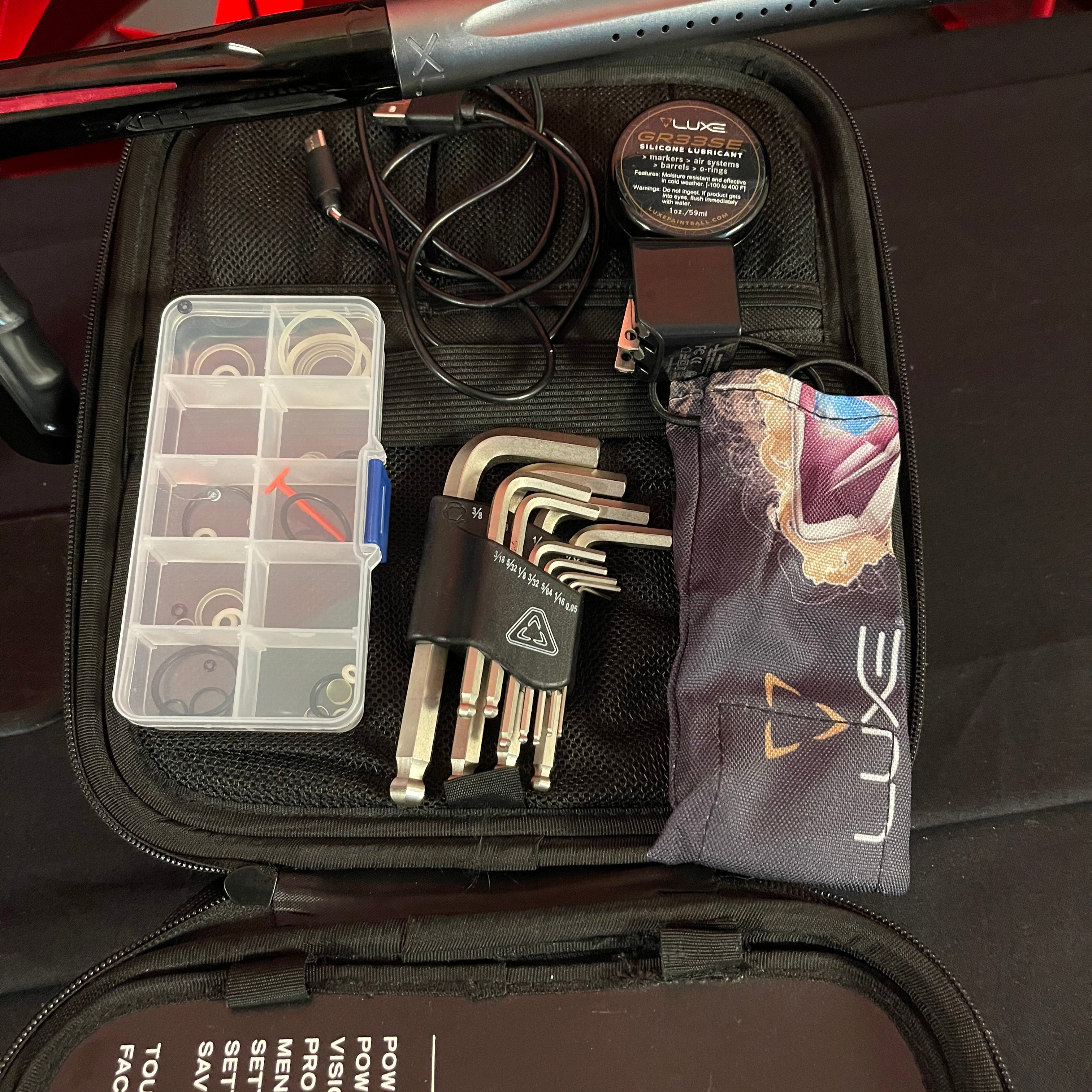 Used DLX Luxe TM40 Paintball Gun - Dust Black / Polished Pewter