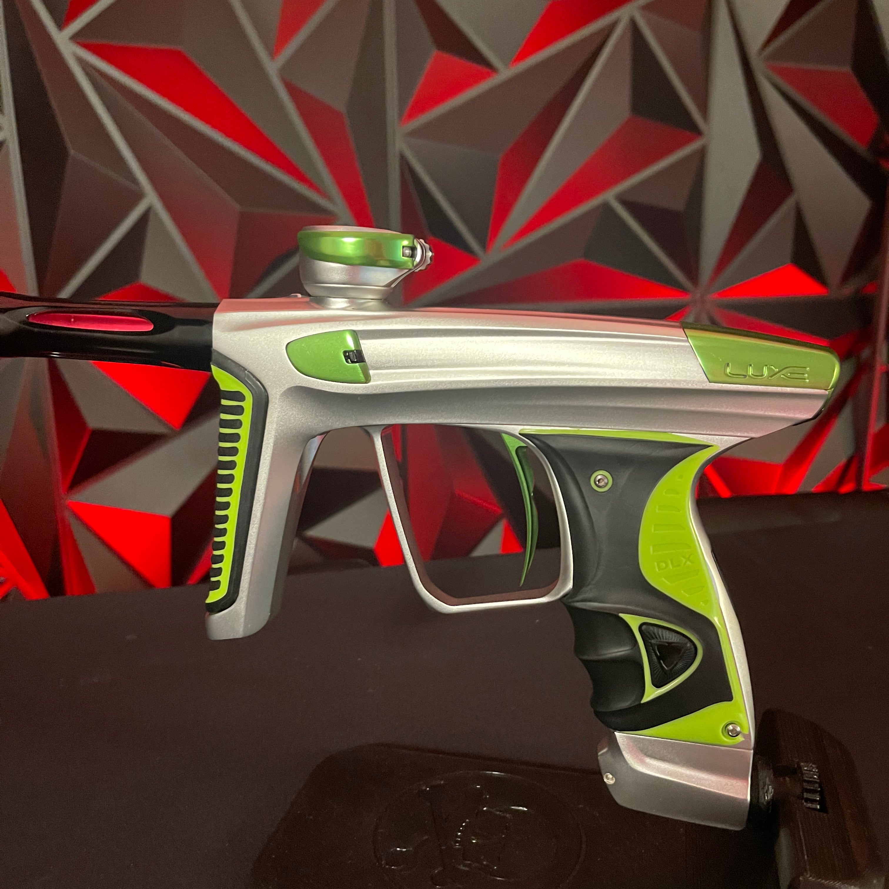 Used DLX Luxe X Paintball Gun - White/Green