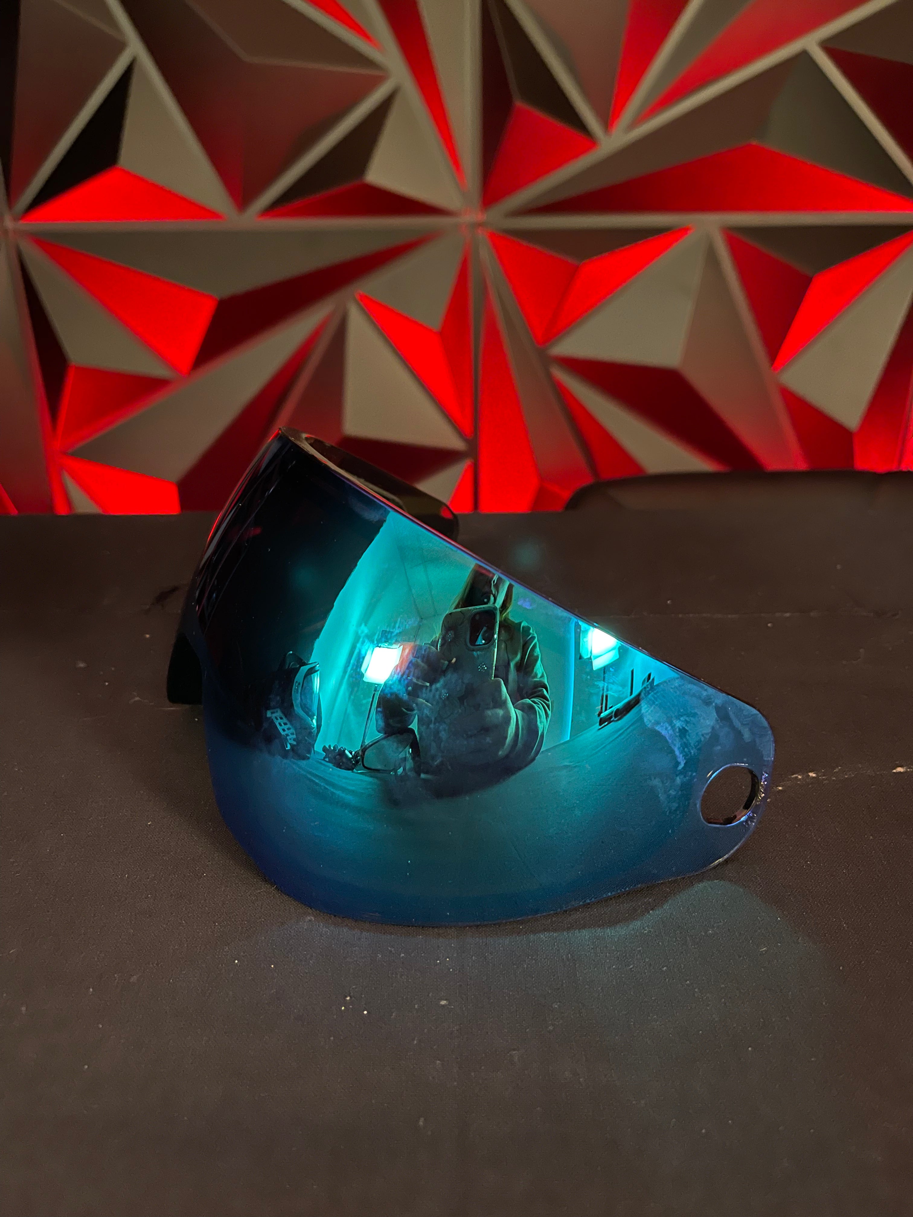 Used Carbon Zero Pro LESS Coverage Paintball Mask - Navy