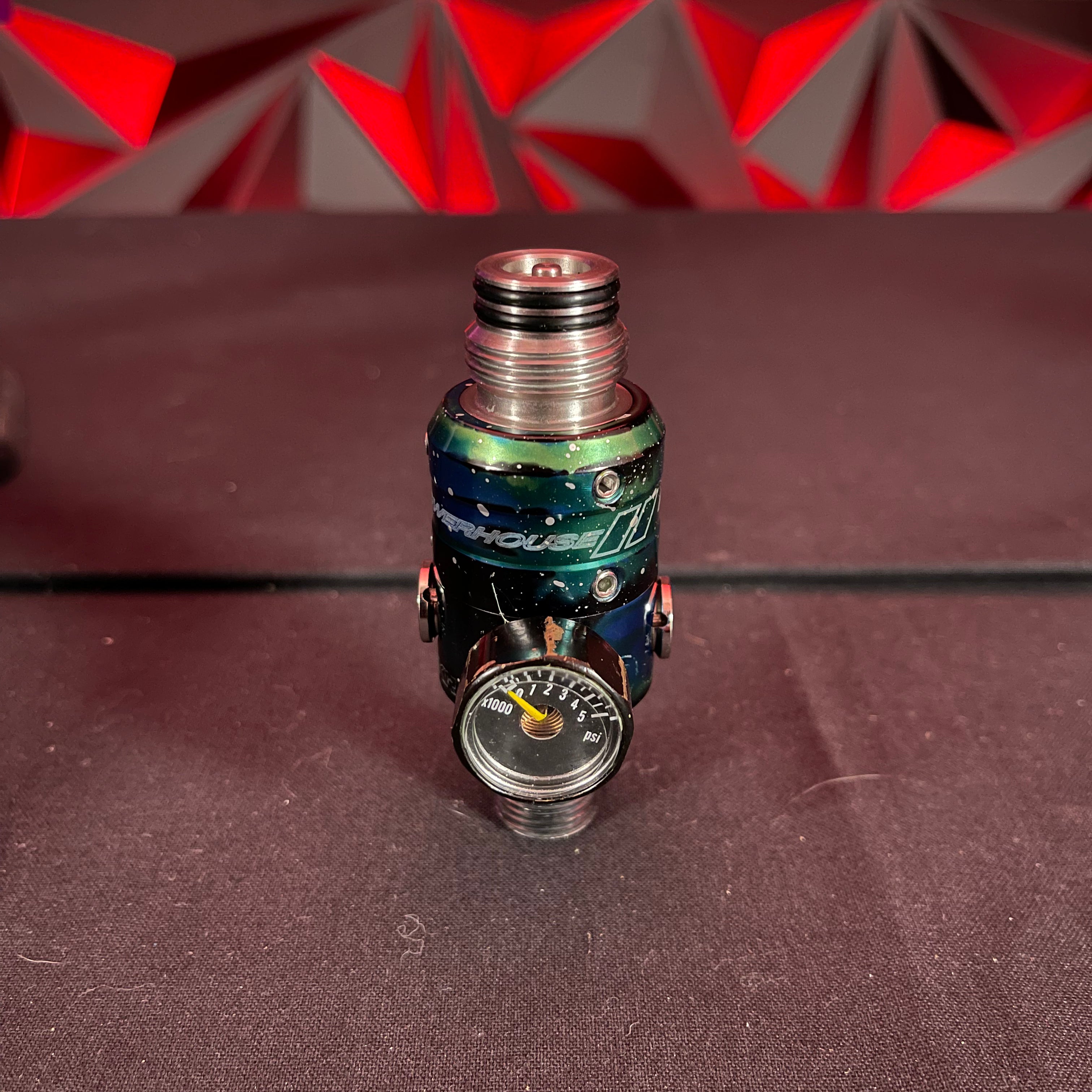 Used DLX Luxe TM40 Paintball Gun - LE Polished Pink Nebula w/ Matching Mech Frame and Powerhouse Reg