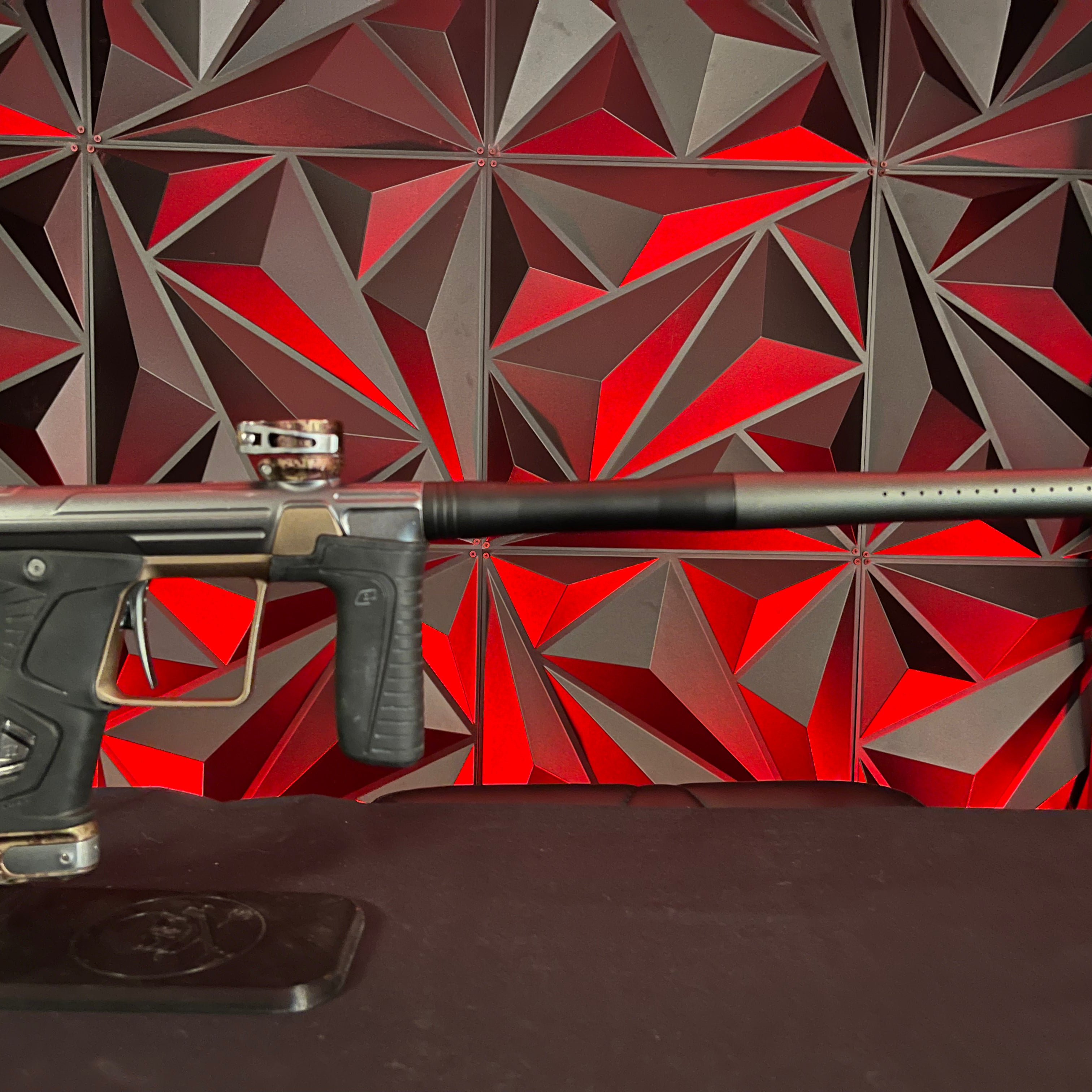 Used Planet Eclipse Gtek 170R Paintball Gun - Grey/Earth w/ s63 3 Piece Barrel with PWR Insert