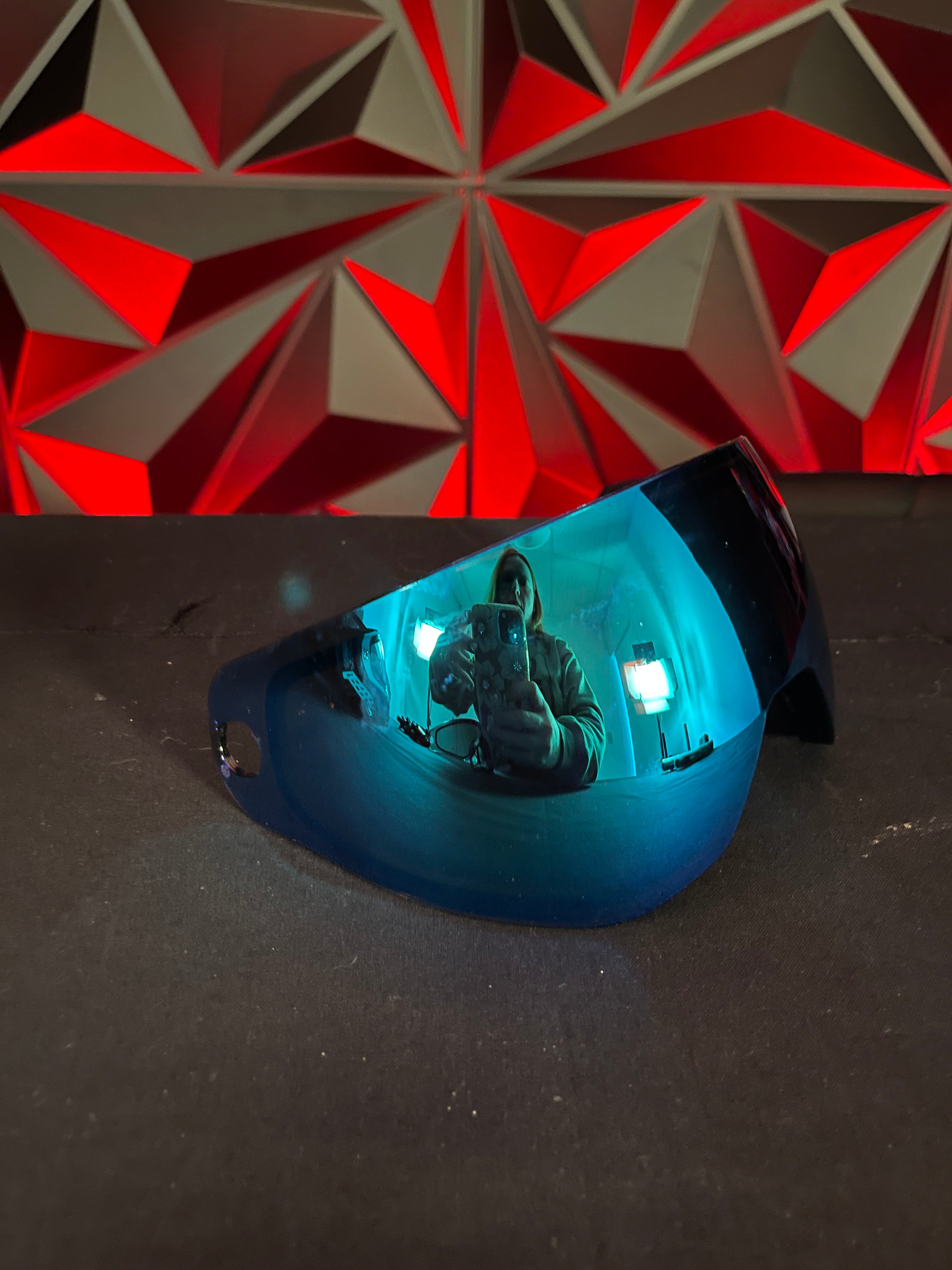 Used Carbon Zero Pro LESS Coverage Paintball Mask - Navy