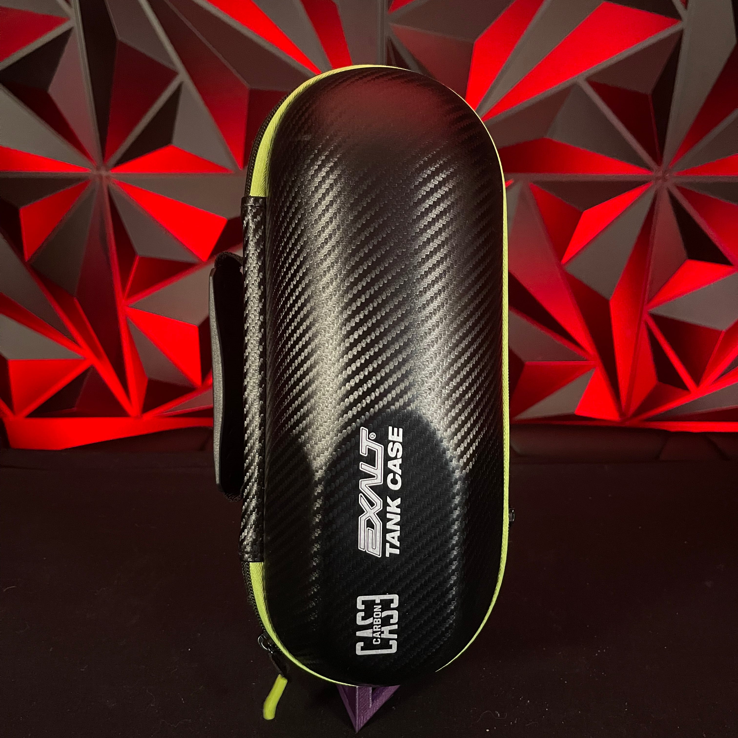 Used Exalt Carbon Paintball Tank Case - Black/Lime