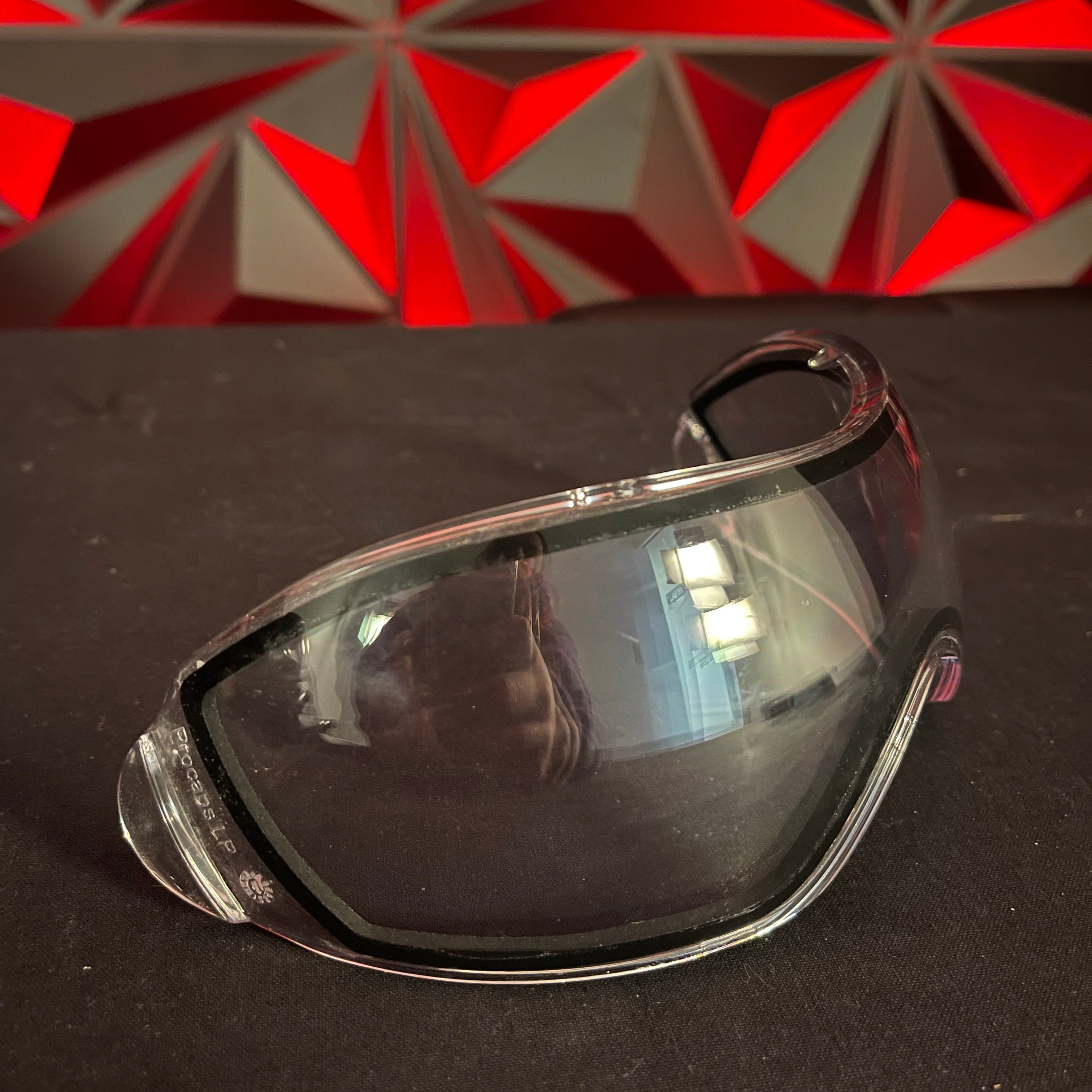 Used V-Force Grill Paintball Mask - Black w/ 1 additional lens and Carbon Goggle Case