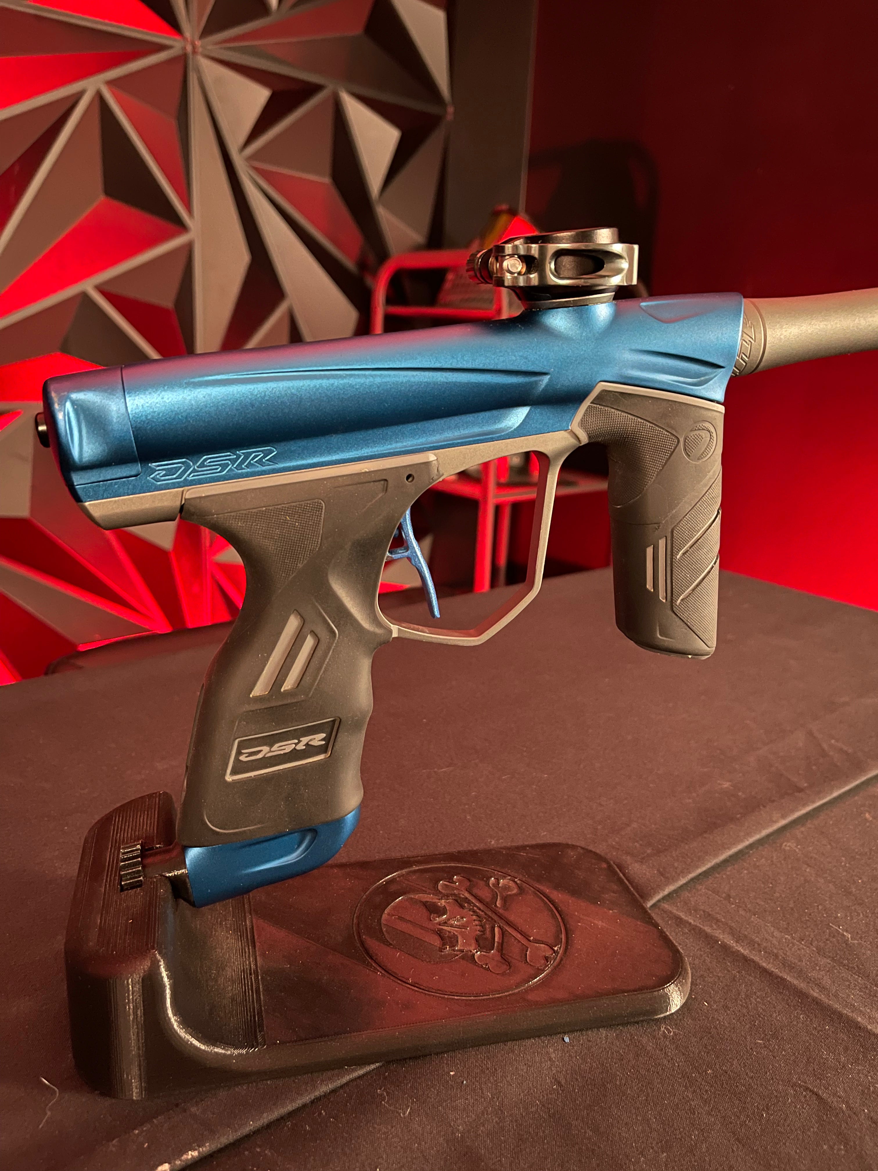 Used Dye DSR Paintball Gun - Blue Line (Dust Blue/ Dust Pewter) w/ 3 Triggers