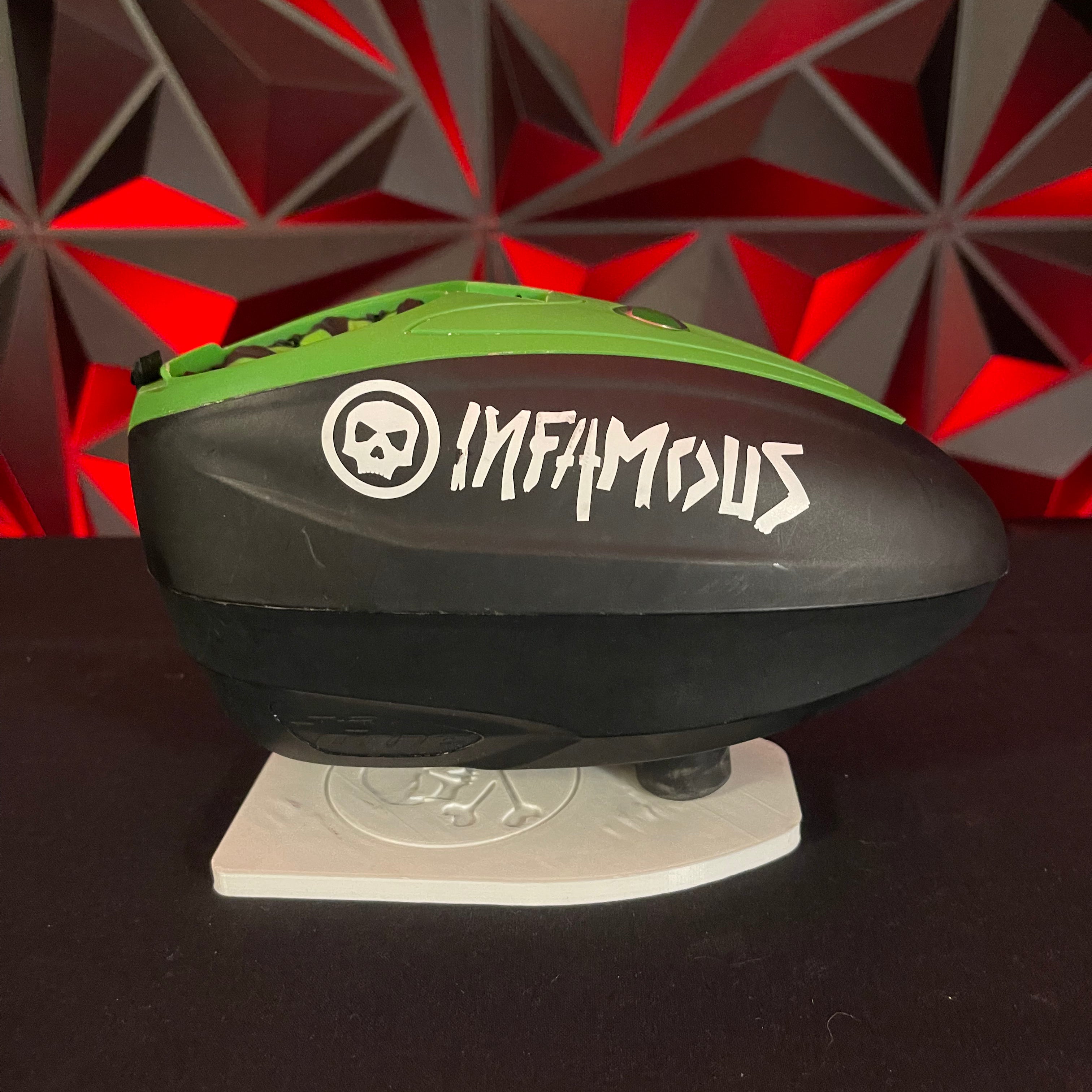 Used Dye LTR Paintball Loader - Black/Blue w/ Speed Feed, Rain Lid, & Exalt Loader Case