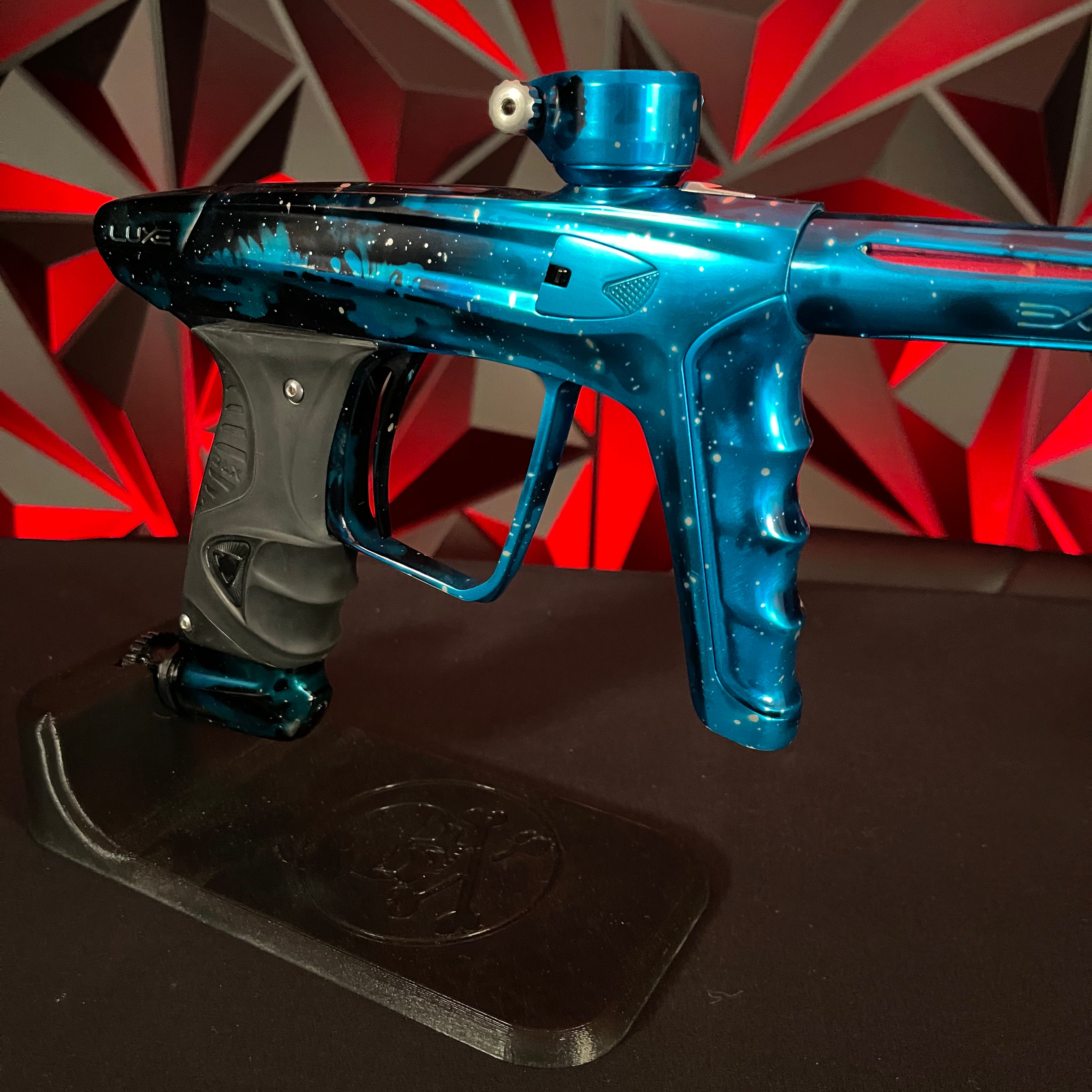 Used DLX Luxe X Paintball Gun - LE Gloss Blue Galaxy