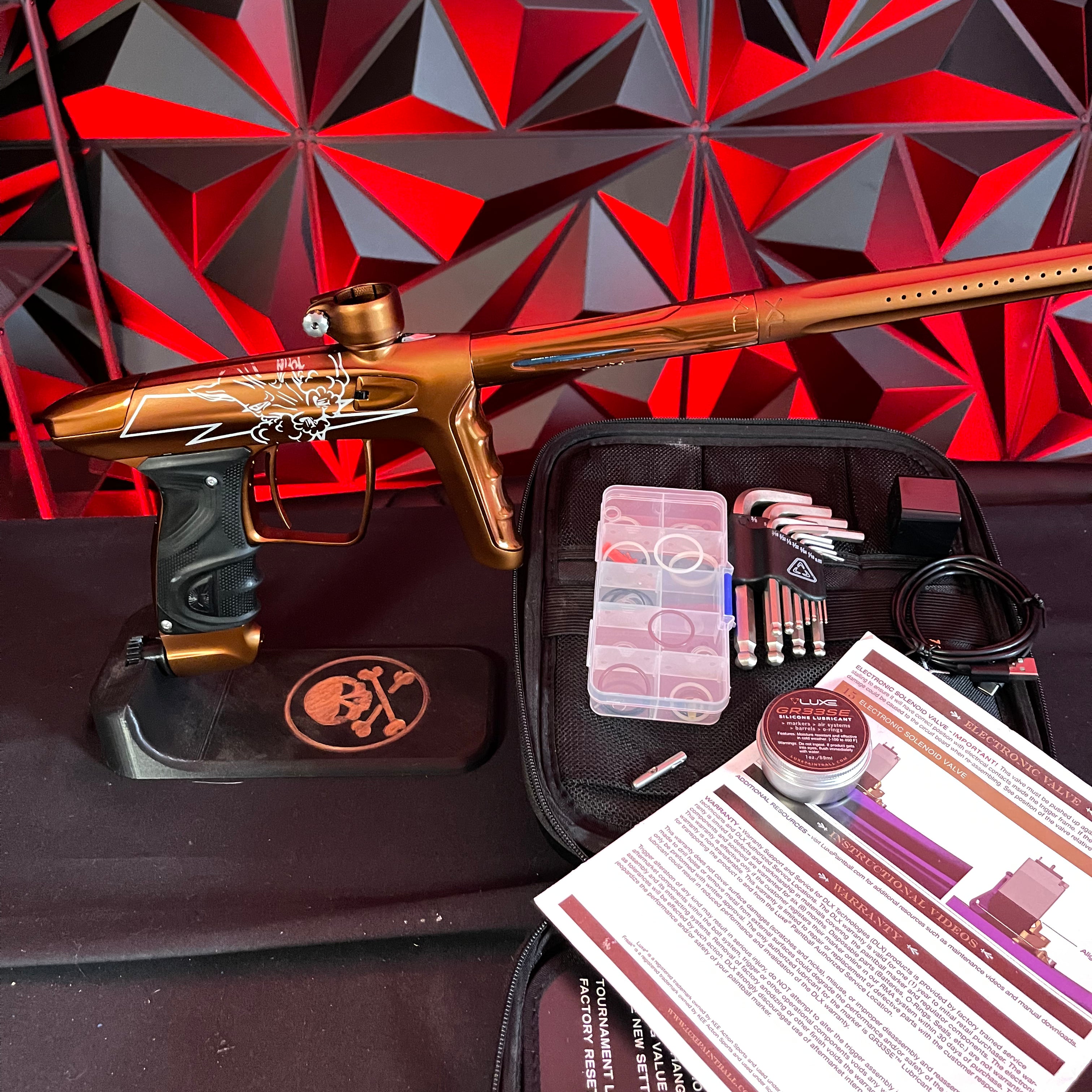Used DLX Luxe TM40 Paintball Marker - Bronze Thunderhorse