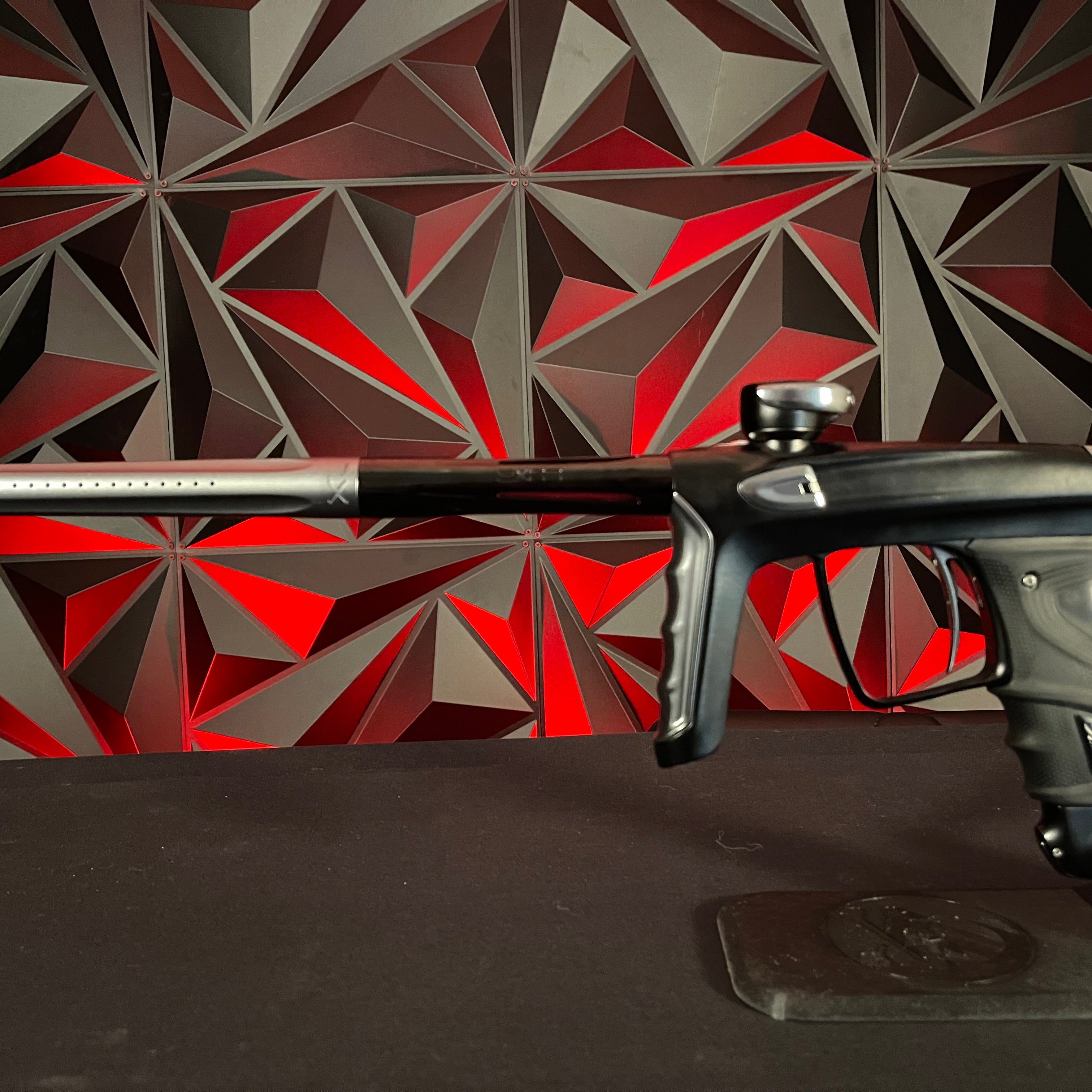 Used DLX Luxe TM40 Paintball Gun - Dust Black / Polished Pewter