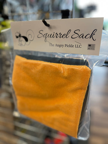Squirrel Sack Microfiber Bag - Orange/Black