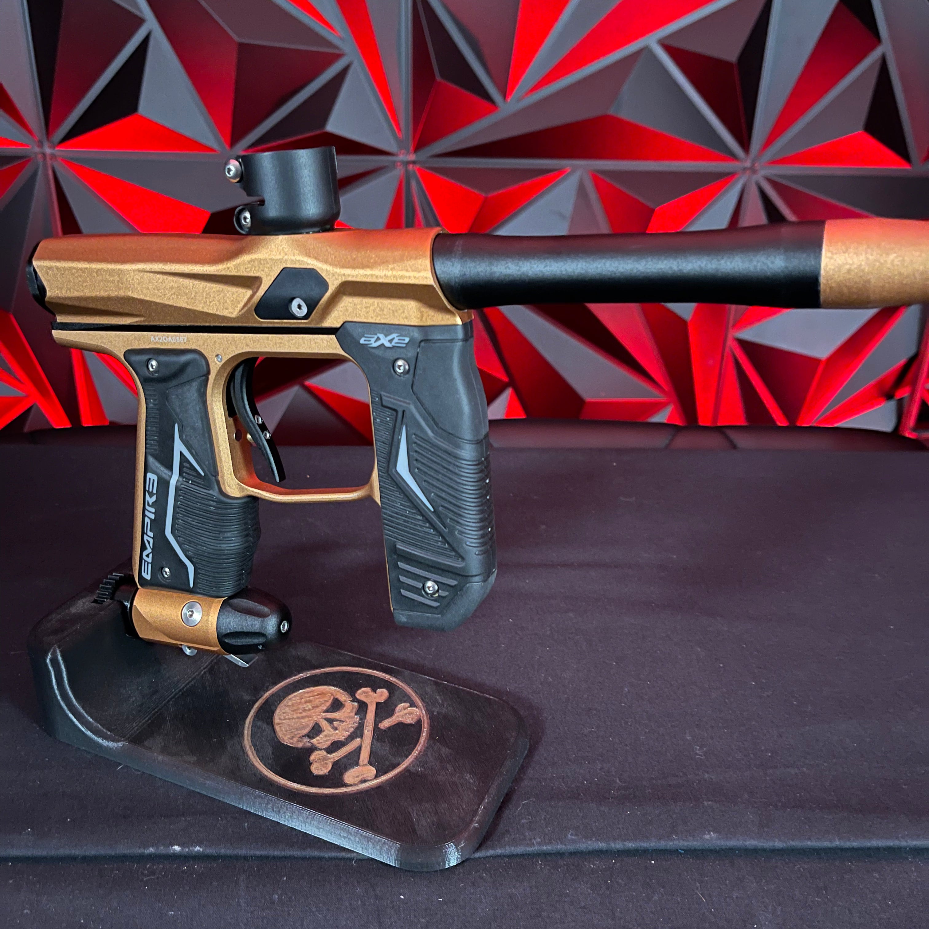 Used Empire Axe 2.0 Paintball Gun - Dust Orange / Dust Black w/ HK Army Exo Case 2.0