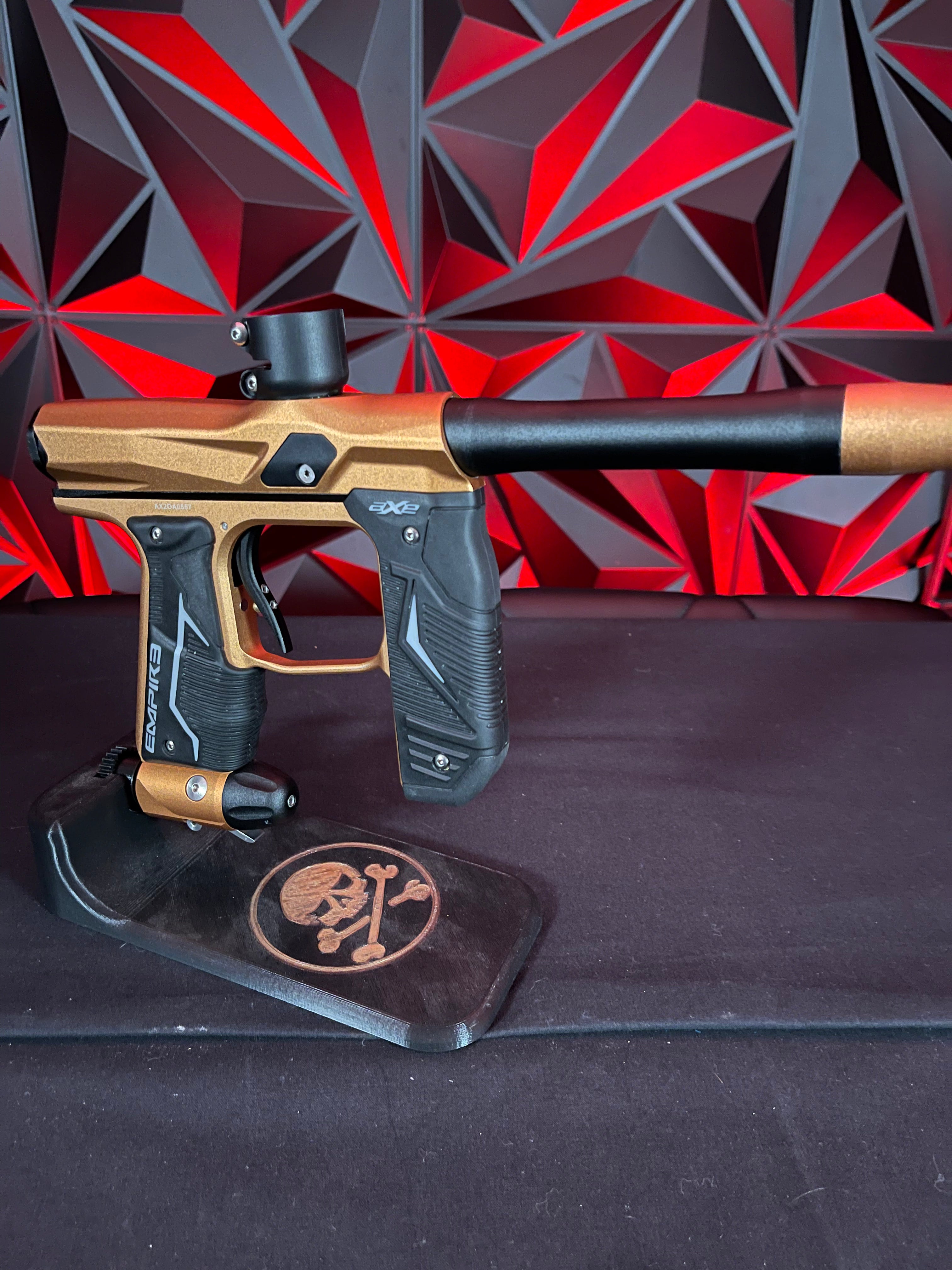 Used Empire Axe 2.0 Paintball Gun - Dust Orange / Dust Black w/ HK Army Exo Case 2.0