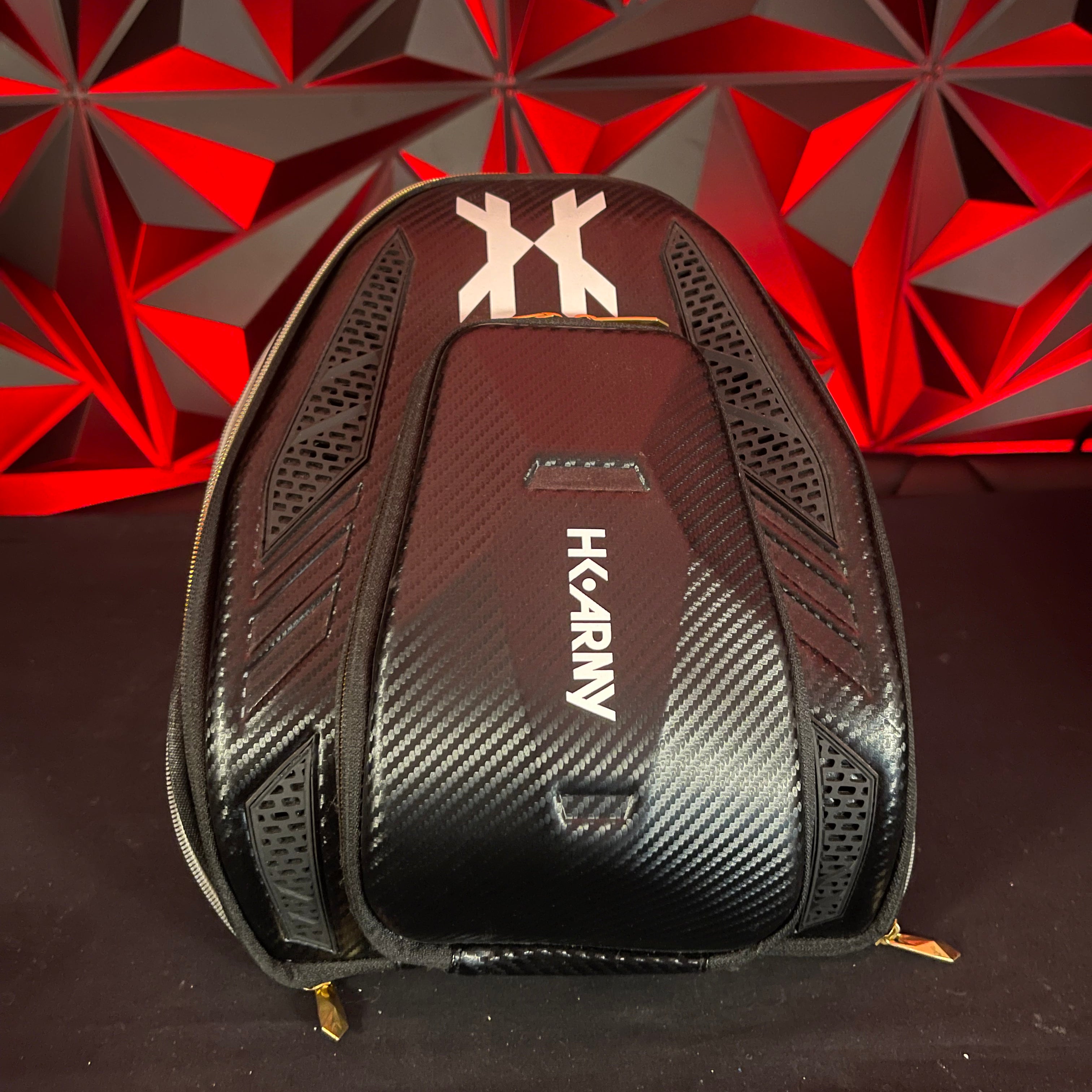 Used HK Army Carbon Paintball Goggle Case -Black/Grey