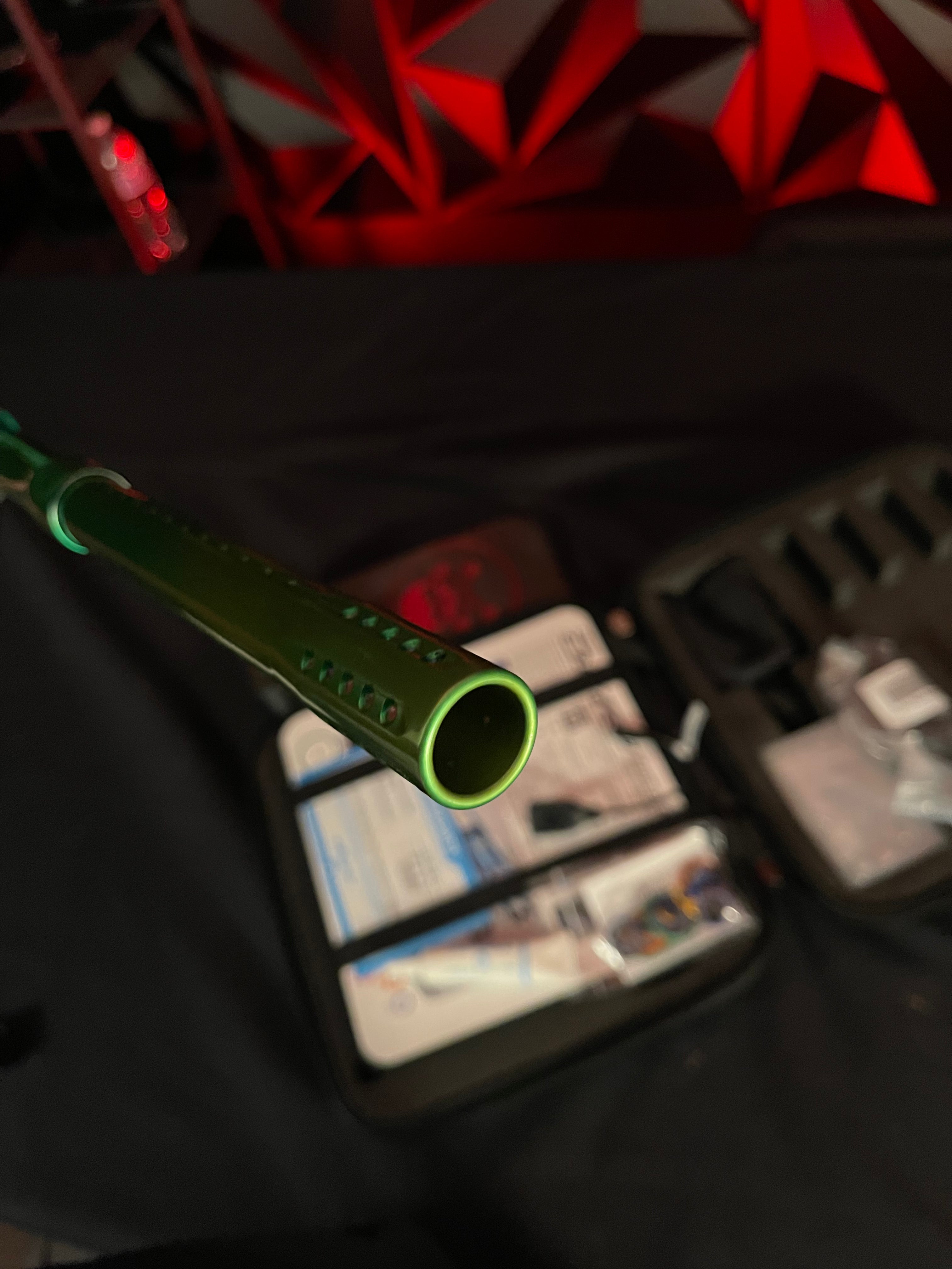 Used Dye DSR+ Paintball Gun - LVL Up Chromatic Green 1 of 1 Anno w/ IM Pro Kit