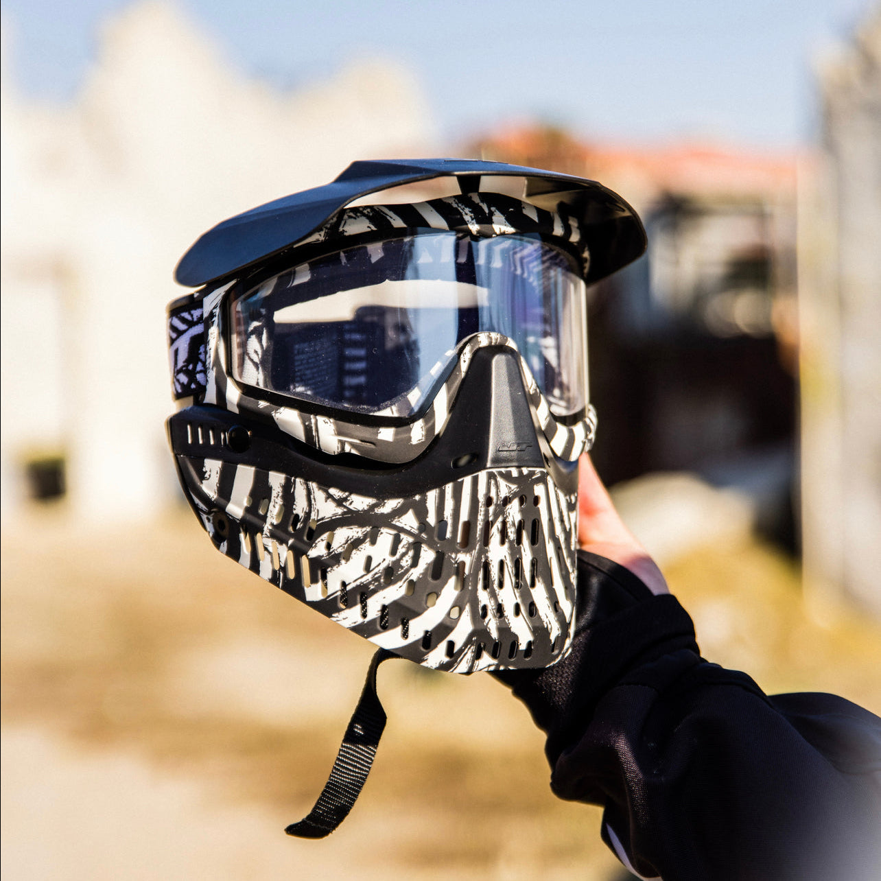JT Proflex Paintball Mask - LE Zebra w/ Clear Lens ONLY