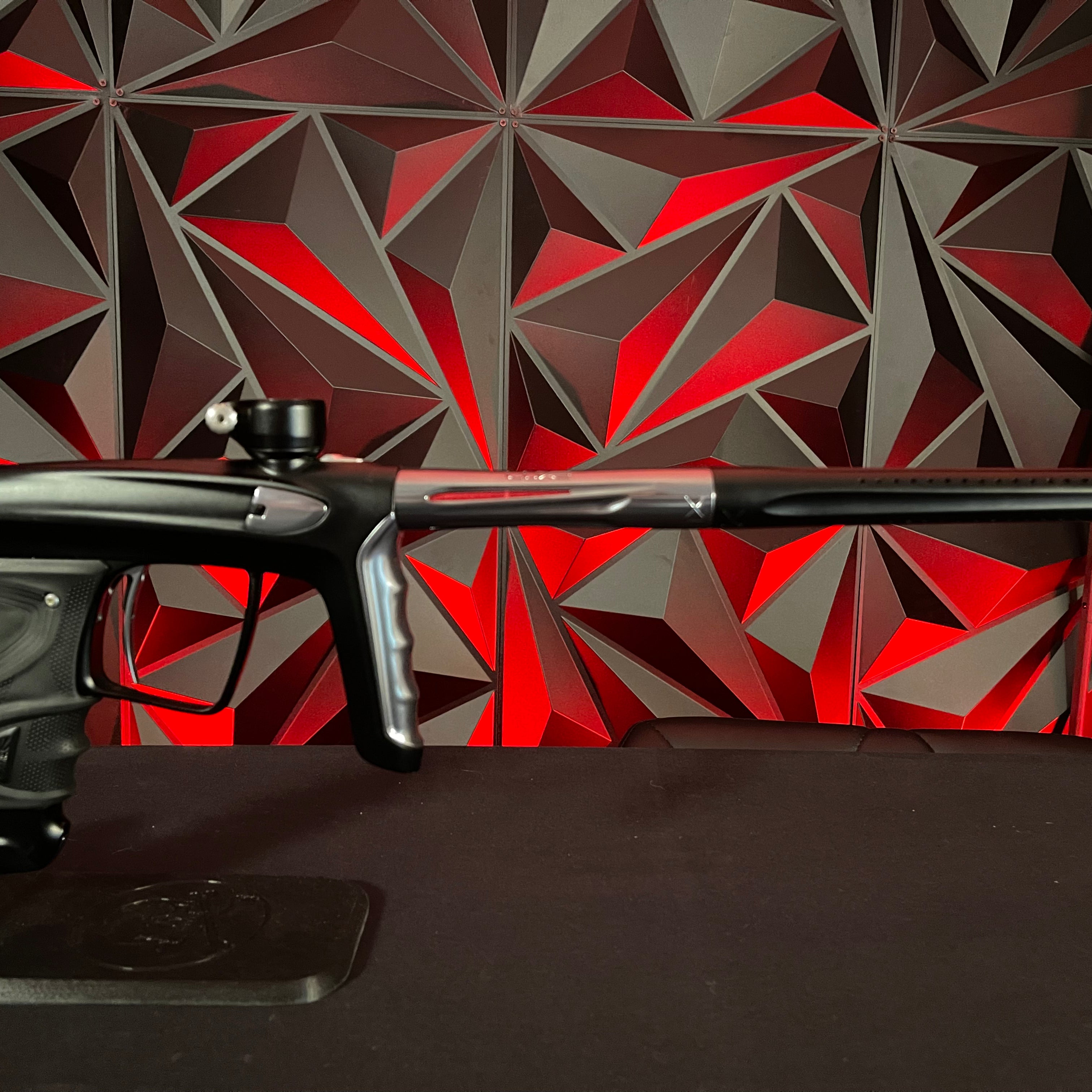 Used DLX Luxe TM40 Paintball Gun - Dust Black / Polished Pewter w/ 2 Extra triggers