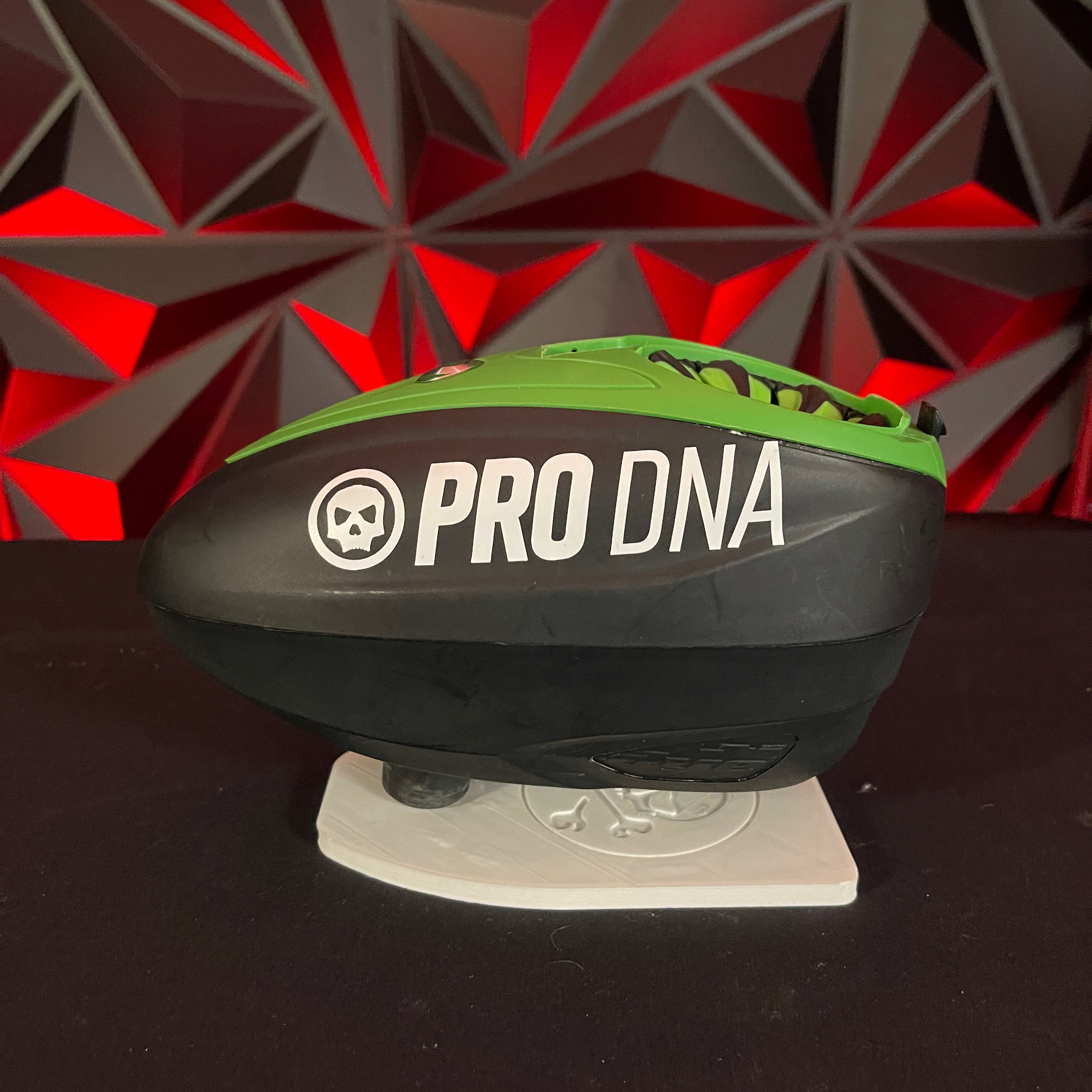 Used Dye LTR Paintball Loader - Black/Blue w/ Speed Feed, Rain Lid, & Exalt Loader Case