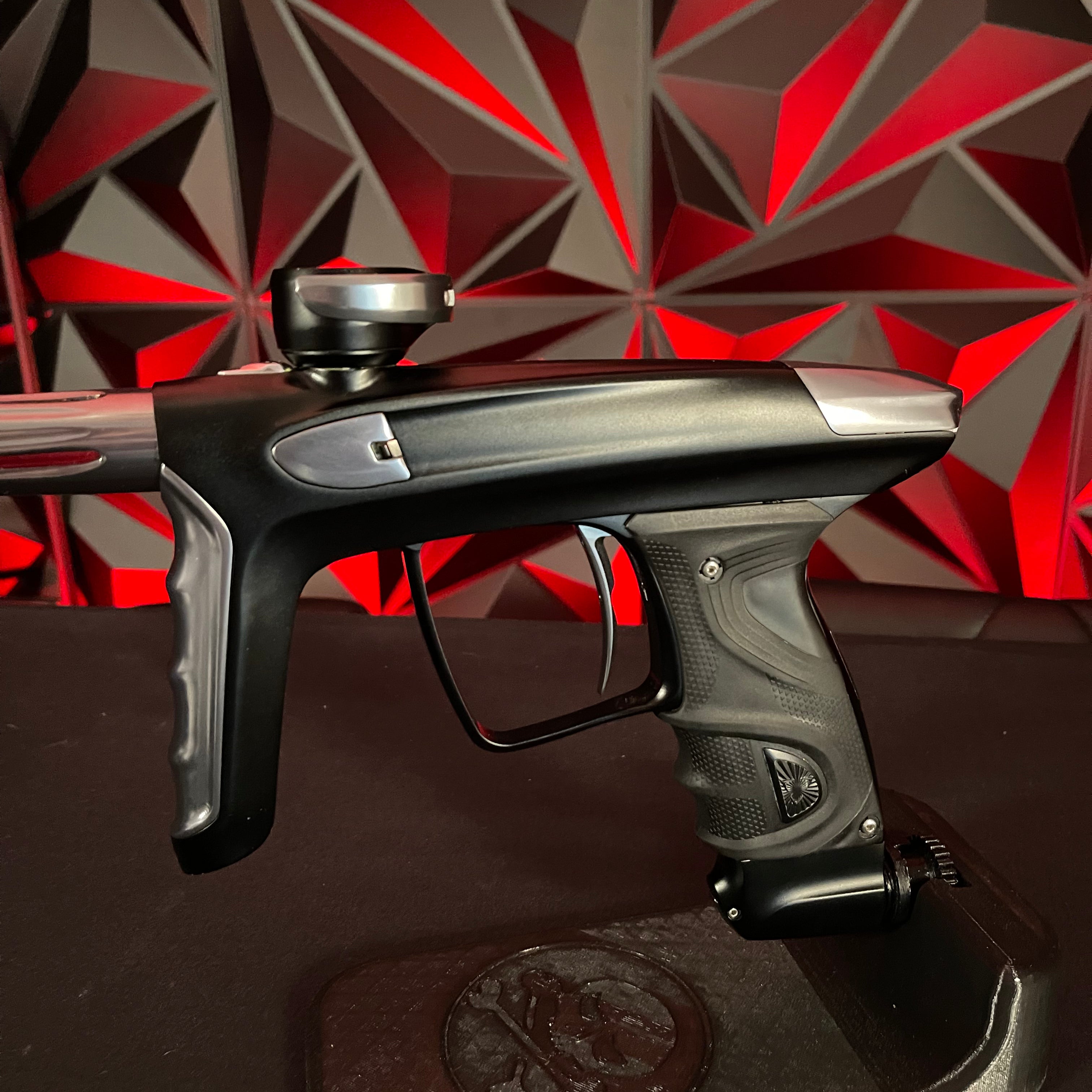 Used DLX Luxe TM40 Paintball Gun - Dust Black / Polished Pewter w/ 2 Extra triggers