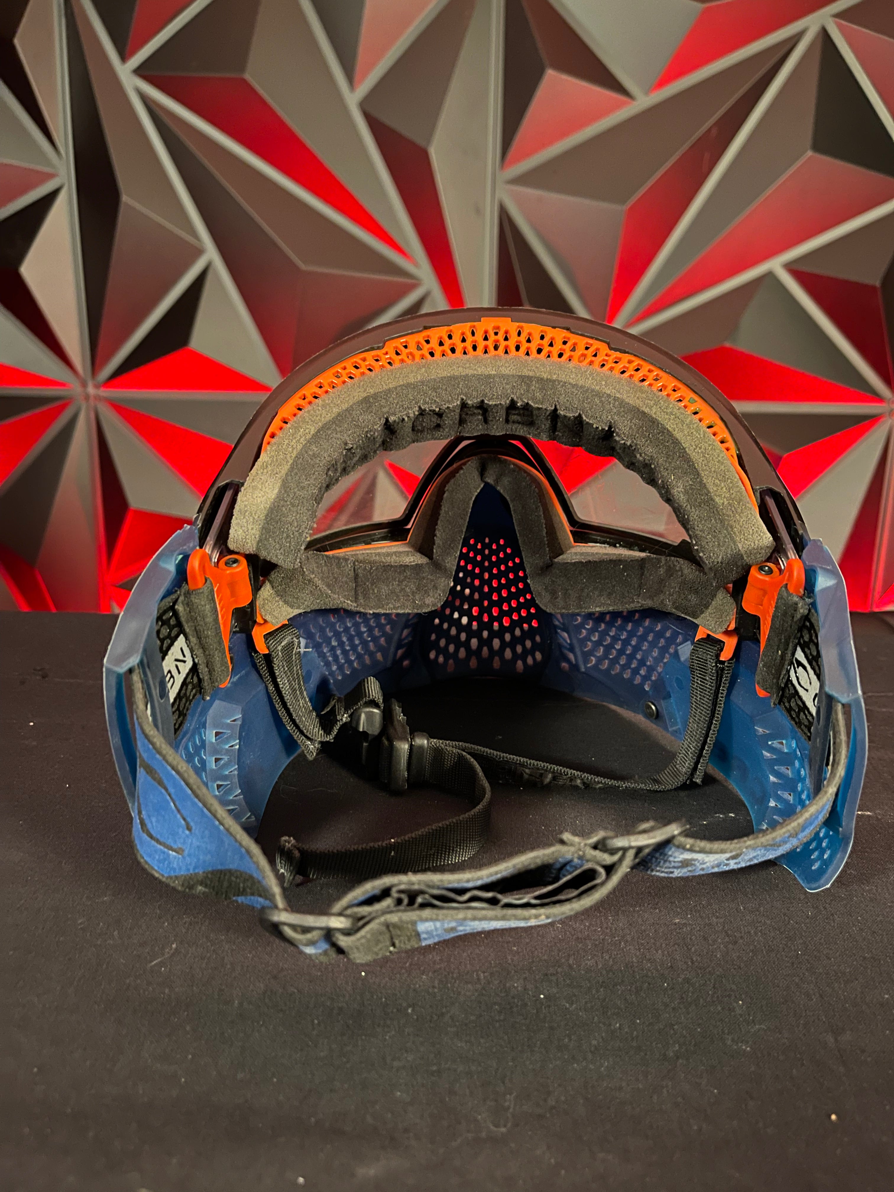 Used Carbon Zero Pro LESS Coverage Paintball Mask - Navy