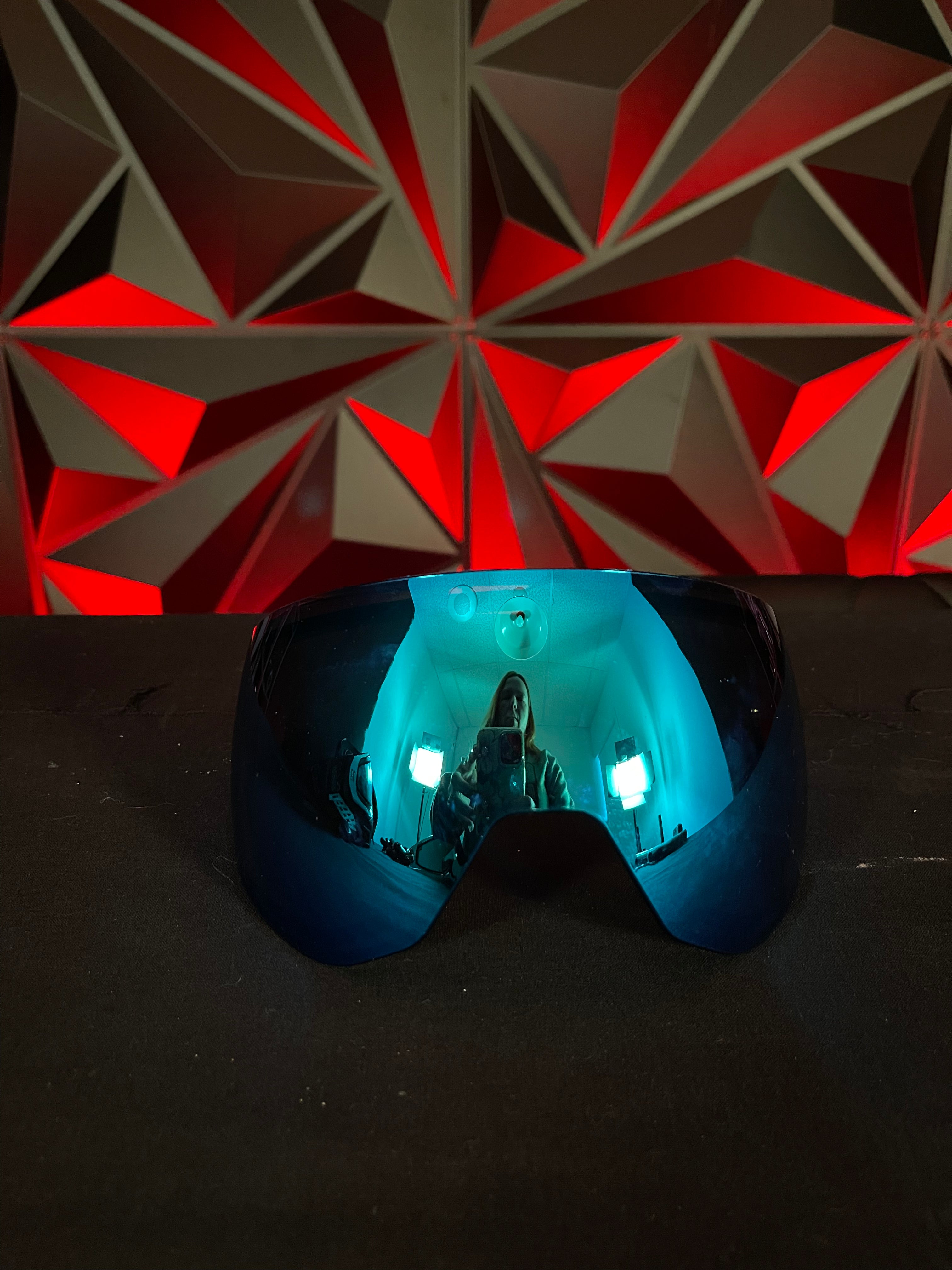 Used Carbon Zero Pro LESS Coverage Paintball Mask - Navy