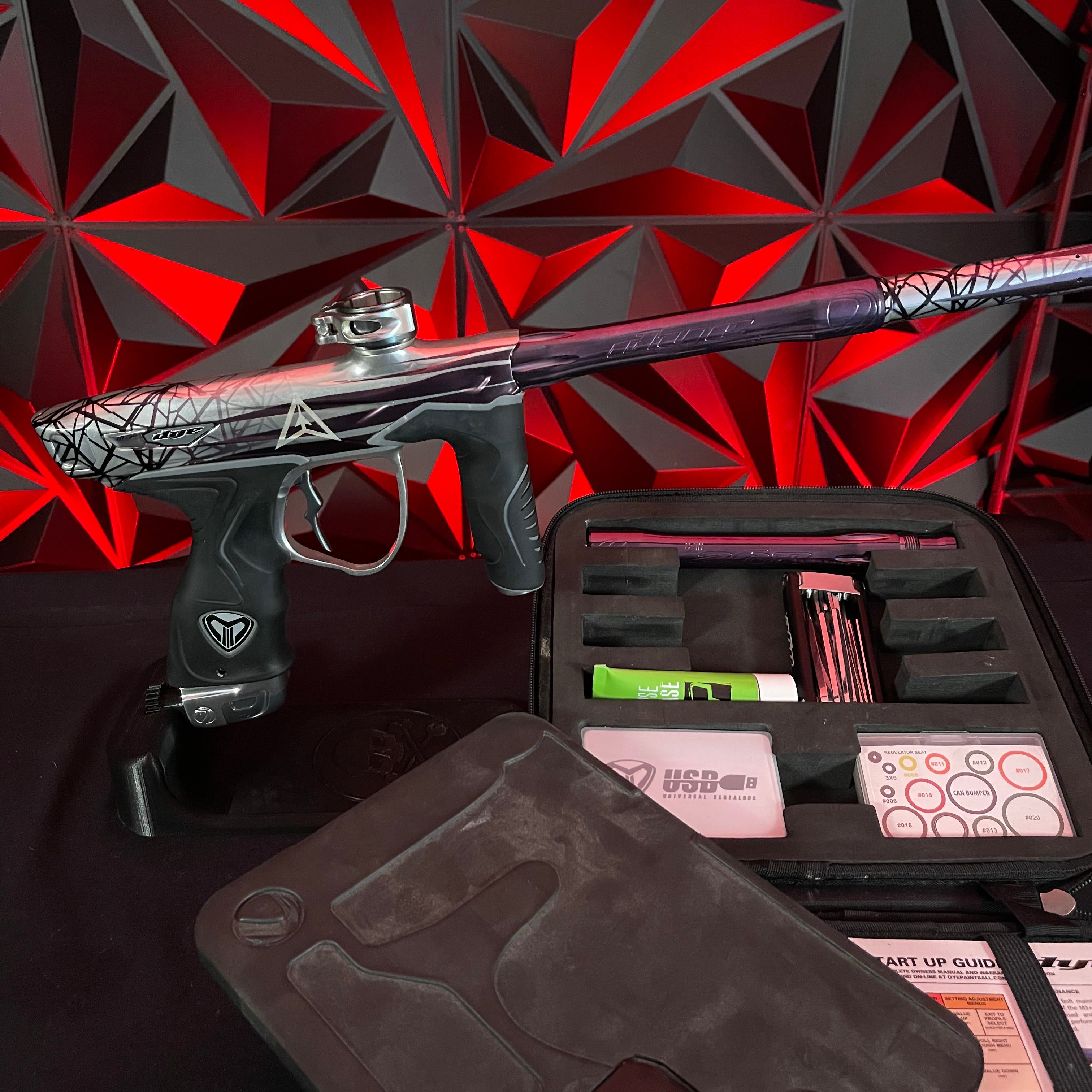 Used Dye M3+ Paintball Marker - Columbus LVL Up Edition w/MOSAir Charging Pad