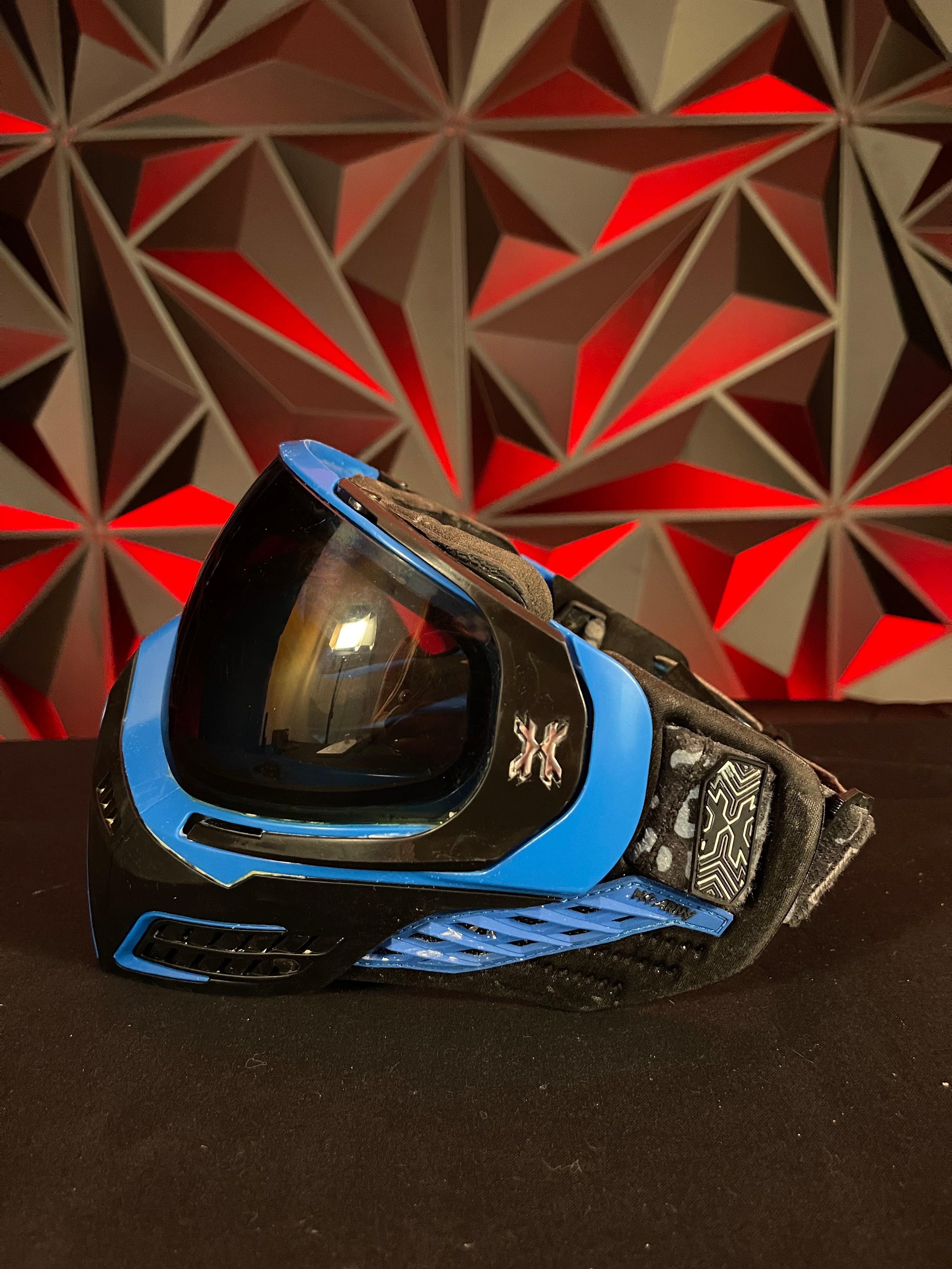 Used HK Army KLR Paintball Mask - Royal (Black/Blue)