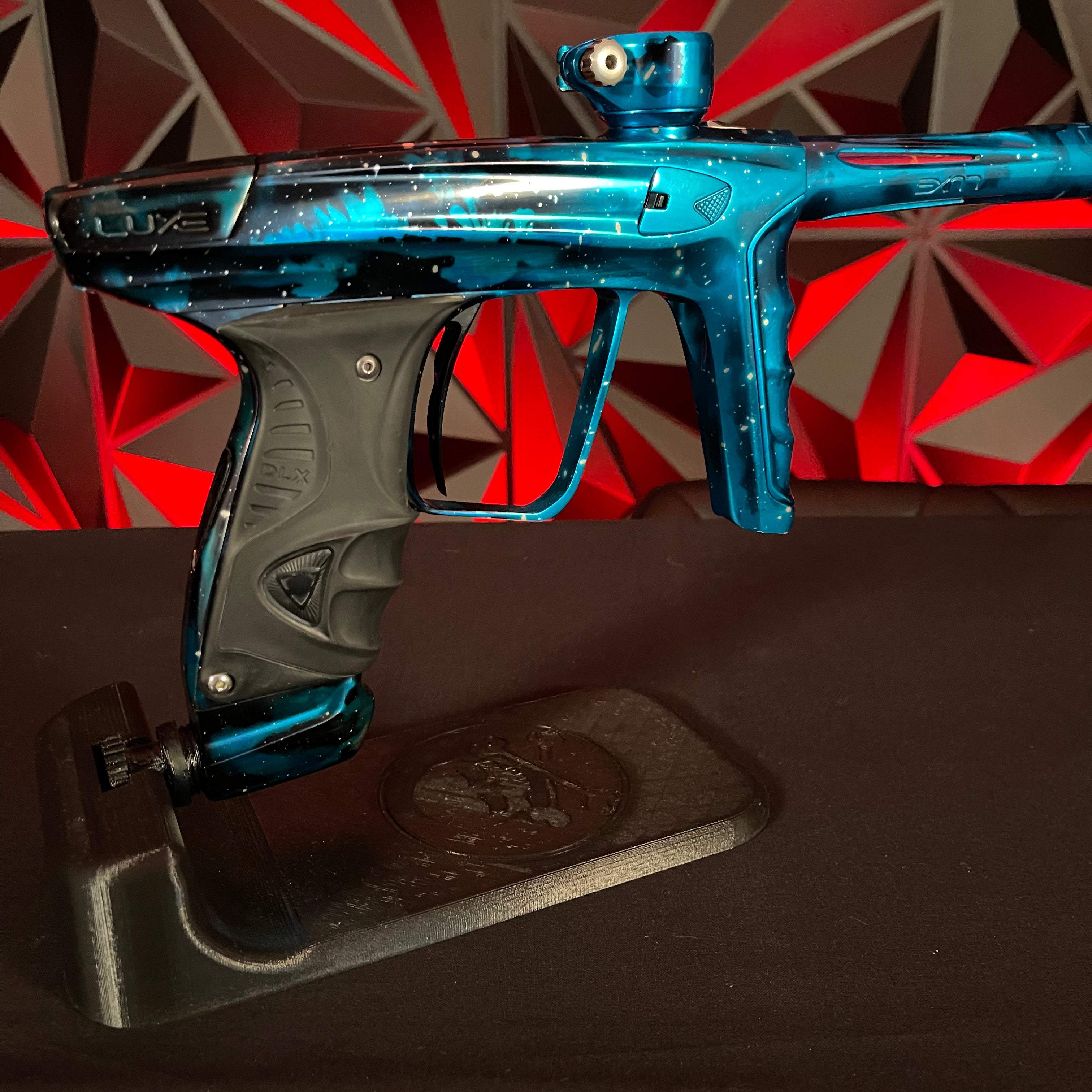 Used DLX Luxe X Paintball Gun - LE Gloss Blue Galaxy