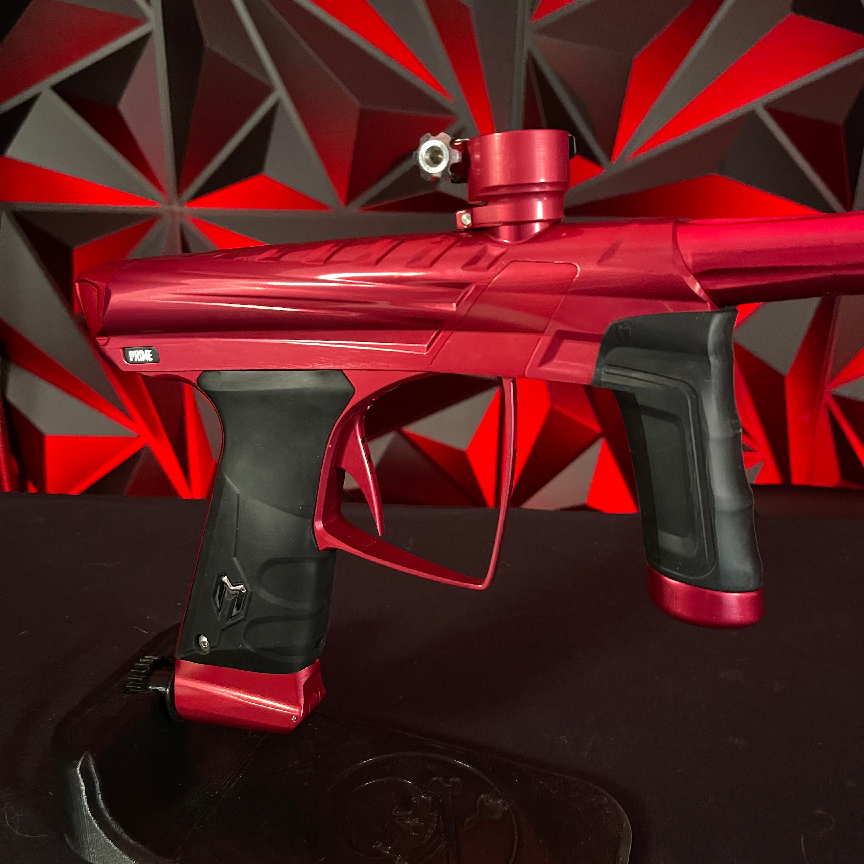 Used MacDev Prime XTS Paintball Gun - Gloss Red w/2 Shift 3 Inserts