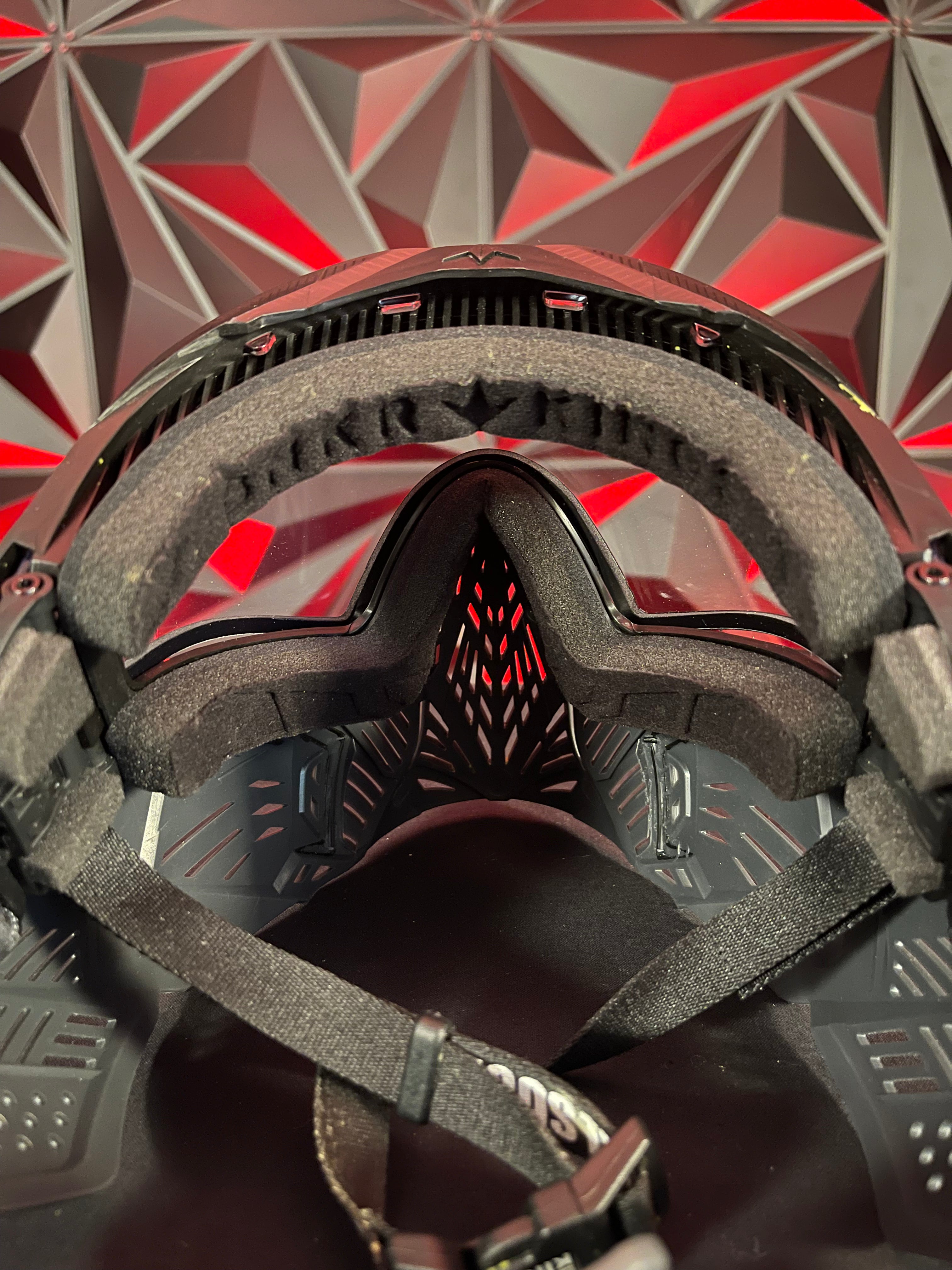 Used Bunker Kings CMD Paintball Mask - Black Carbon w/ HK Army Goggle Case