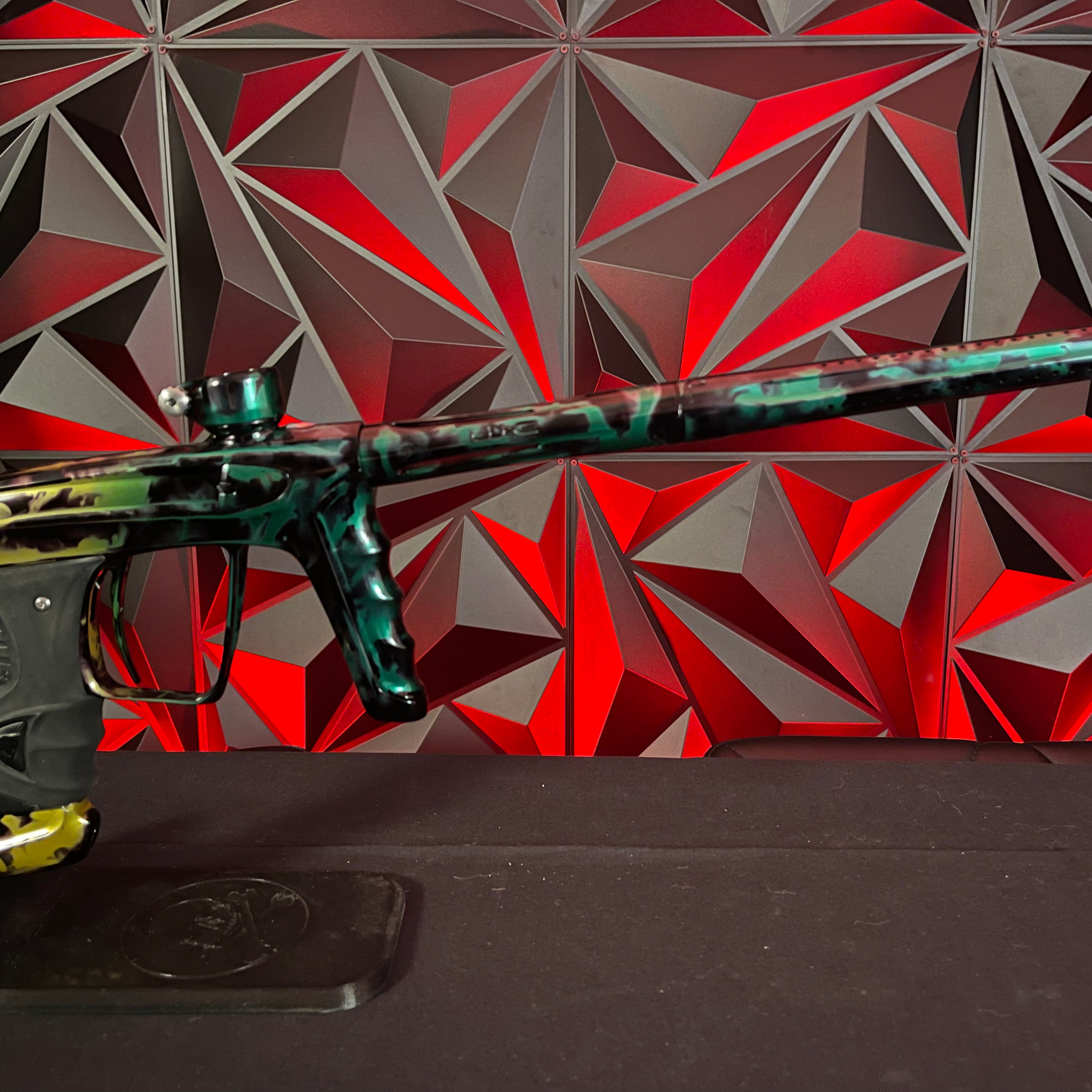 Used DLX Luxe X Paintball Gun - Green Acid Wash