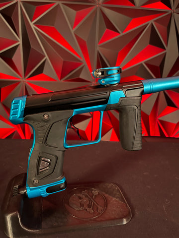 Used Planet Eclipse Gtek 170R Paintball Marker - Black/Blue w/ Infamous Deuce Trigger