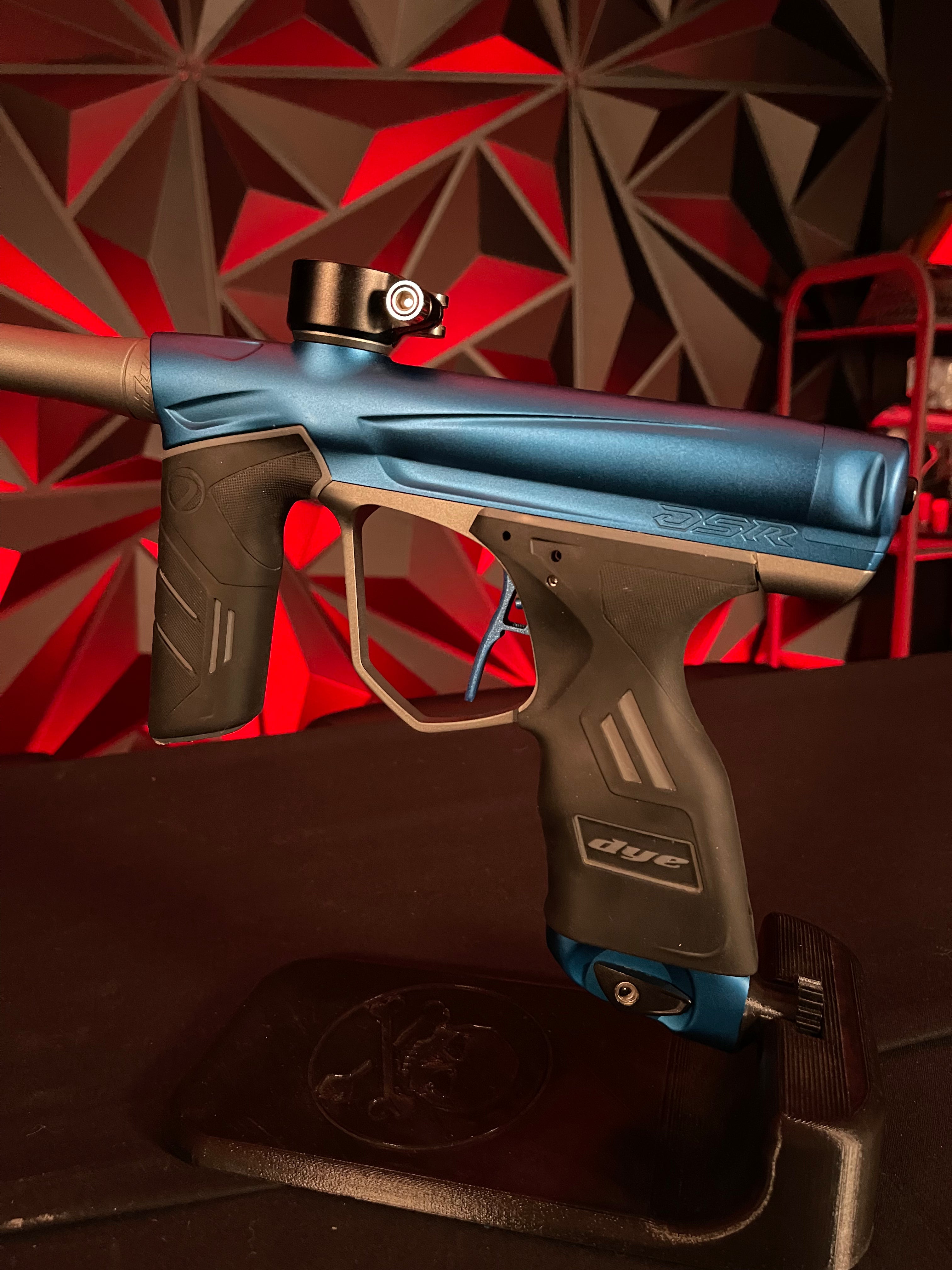 Used Dye DSR Paintball Gun - Blue Line (Dust Blue/ Dust Pewter) w/ 3 Triggers