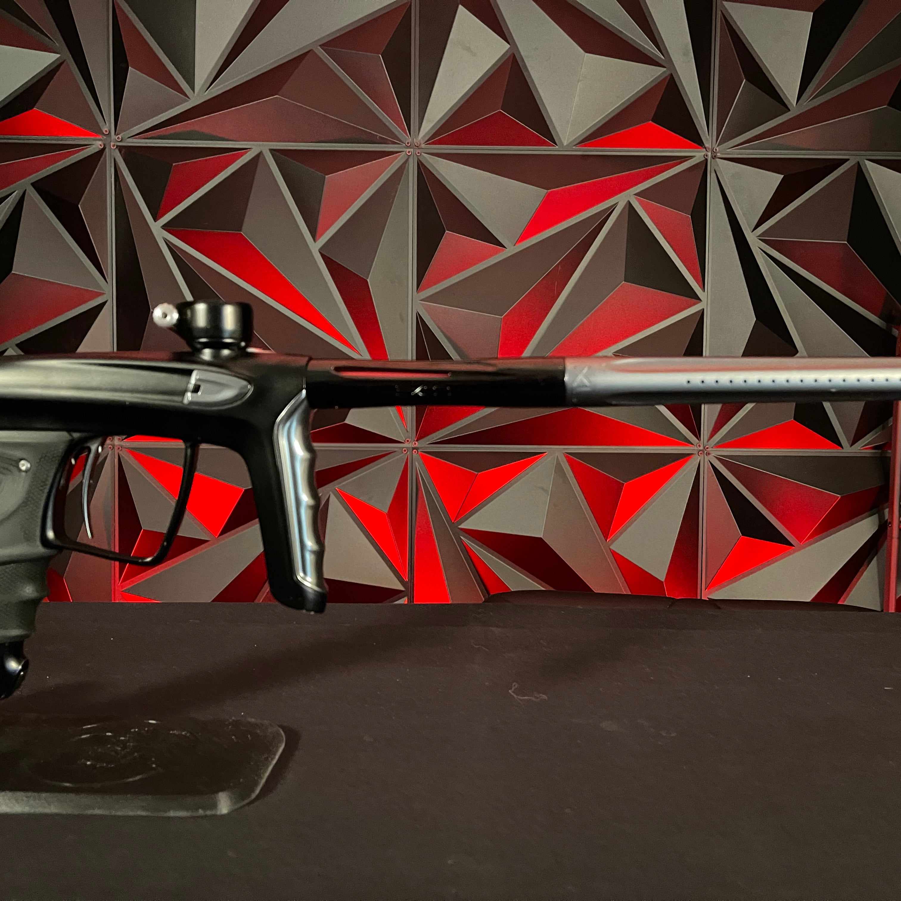 Used DLX Luxe TM40 Paintball Gun - Dust Black / Polished Pewter