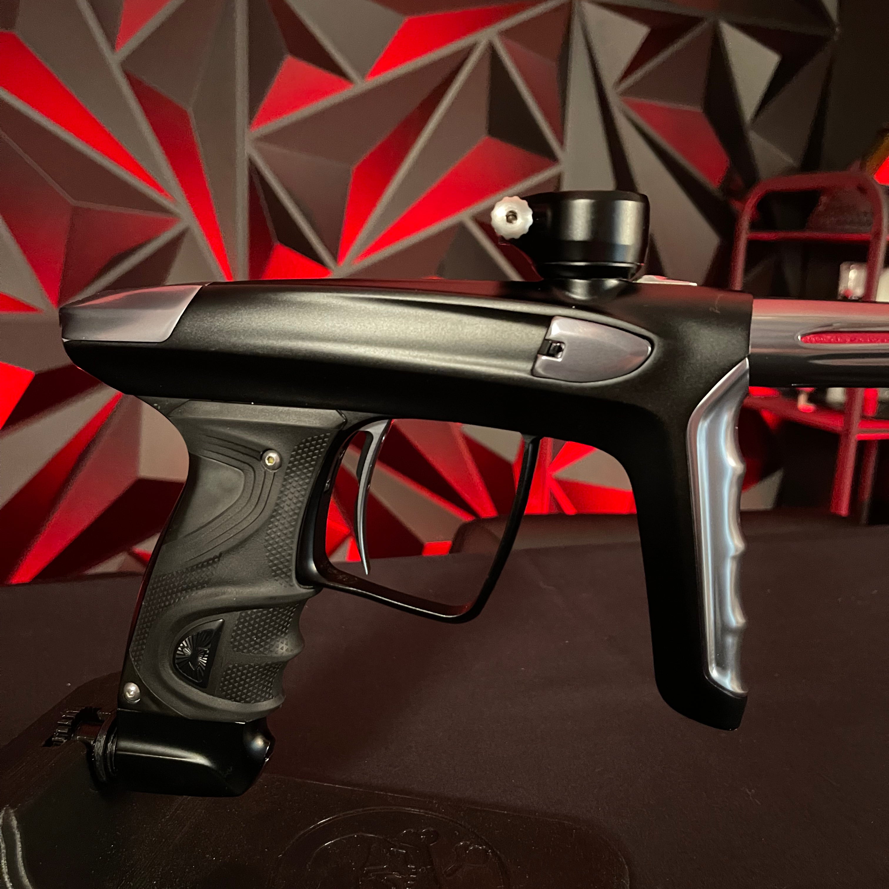 Used DLX Luxe TM40 Paintball Gun - Dust Black / Polished Pewter w/ 2 Extra triggers