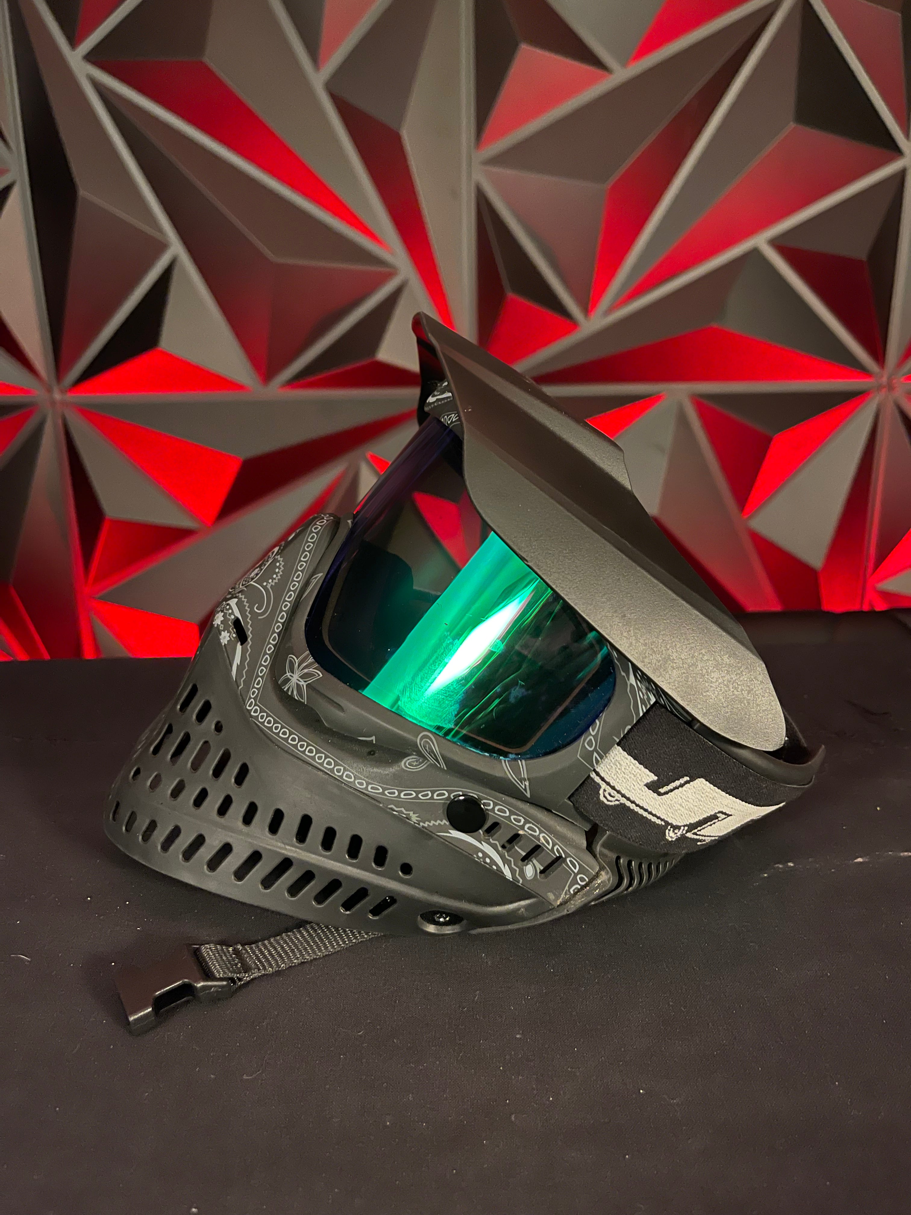 Used JT Spectra Proflex Paintball Mask - LE Black Bandana w/ 2 additional Lenses