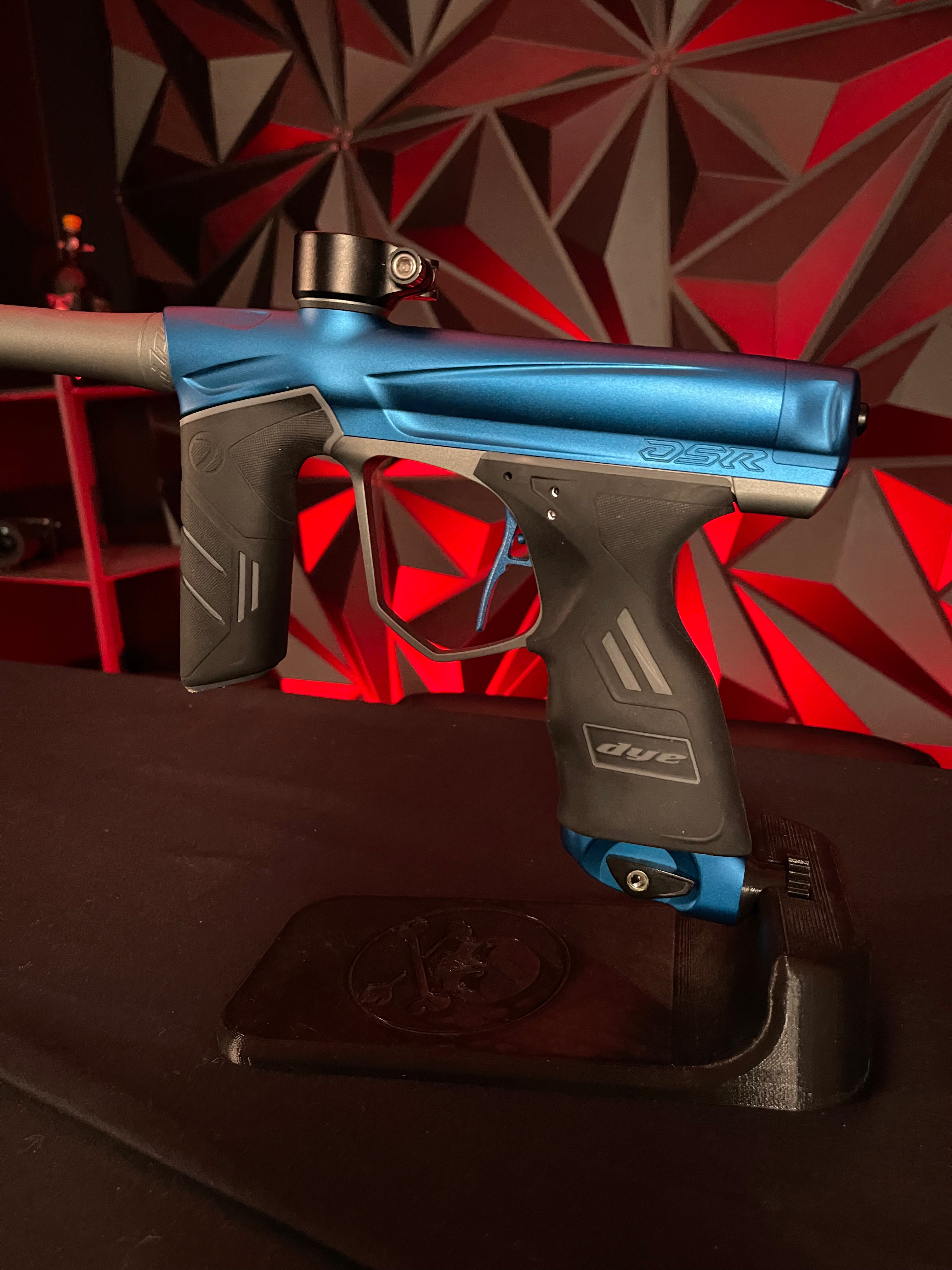 Used Dye DSR Paintball Gun - Blue Line (Dust Blue/ Dust Pewter) w/ 3 Triggers