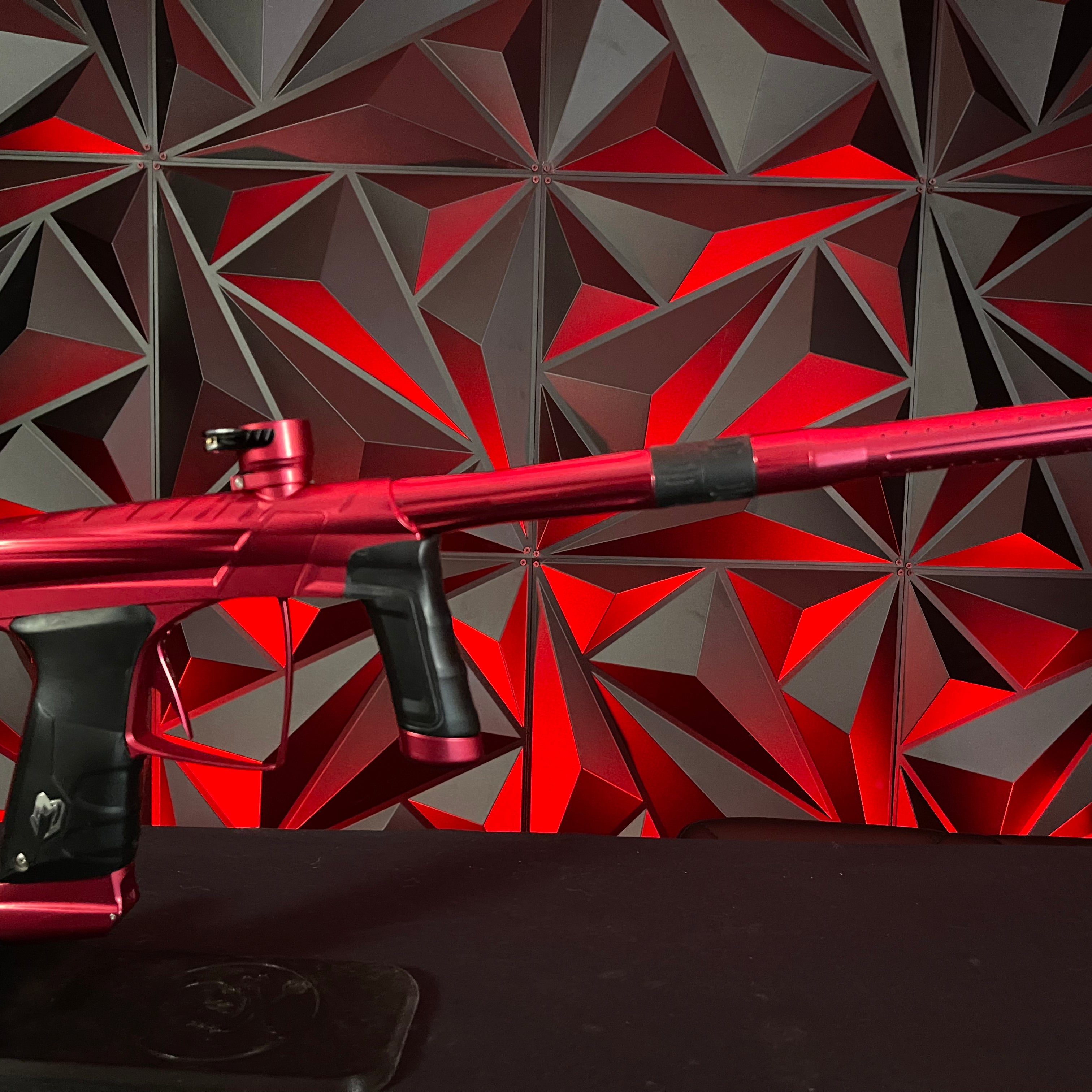 Used MacDev Prime XTS Paintball Gun - Gloss Red w/2 Shift 3 Inserts