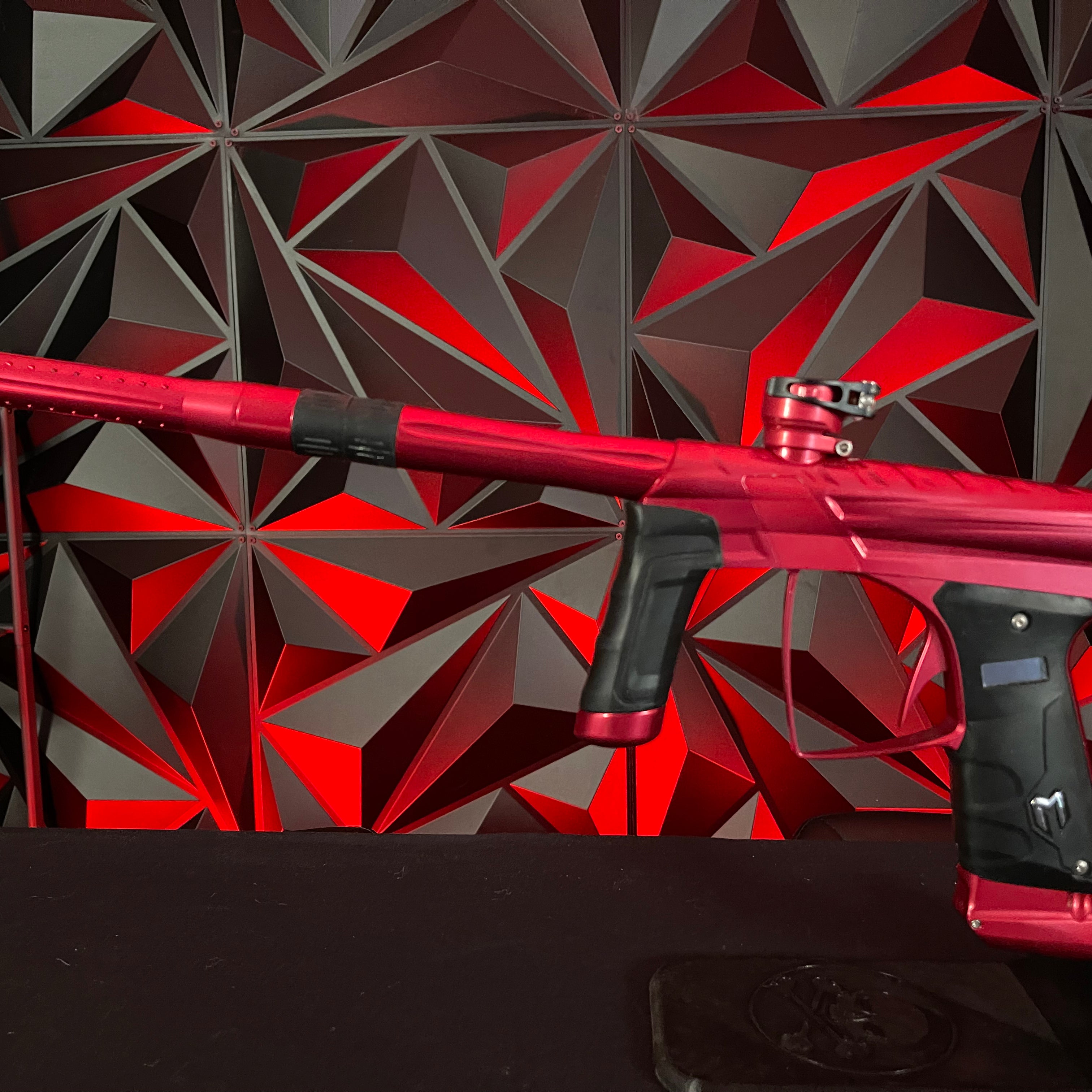 Used MacDev Prime XTS Paintball Gun - Gloss Red w/2 Shift 3 Inserts