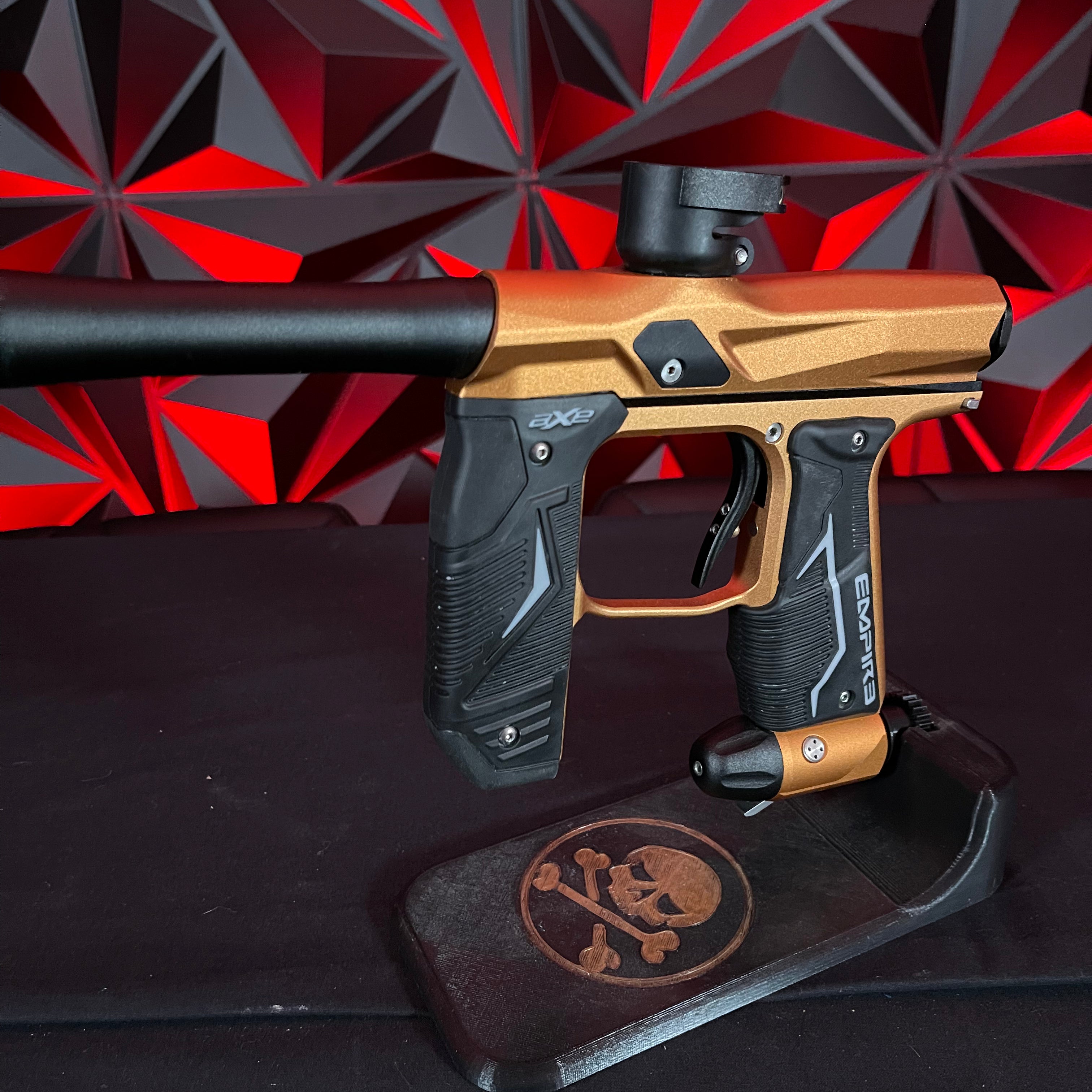 Used Empire Axe 2.0 Paintball Gun - Dust Orange / Dust Black w/ HK Army Exo Case 2.0